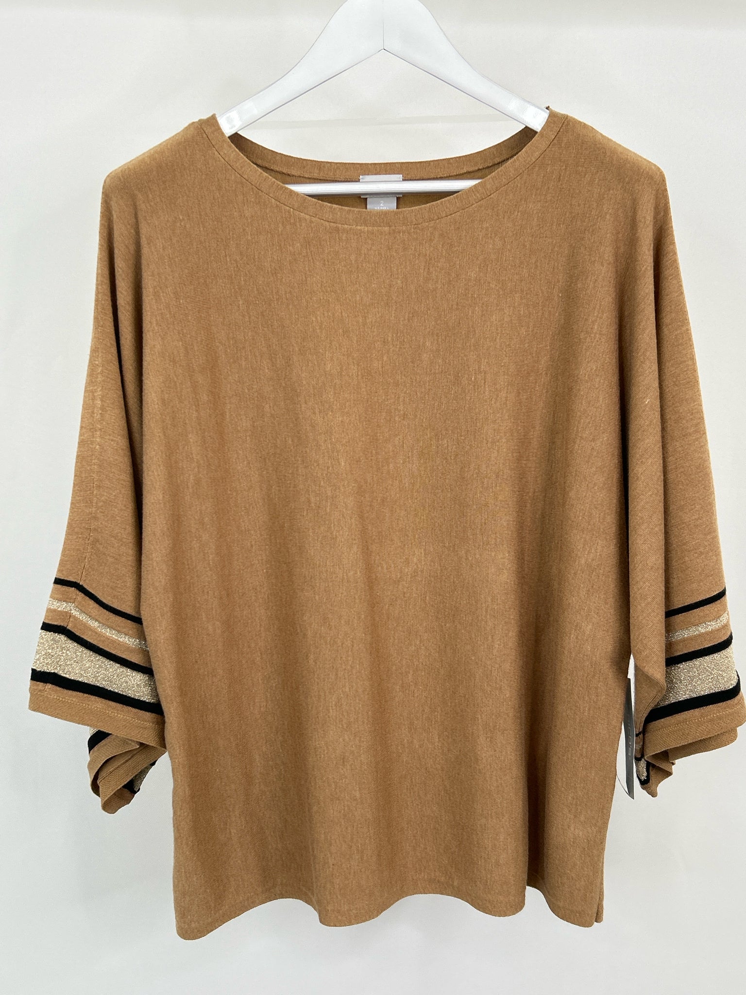 CHICO'S Size L Camel Women Sweater