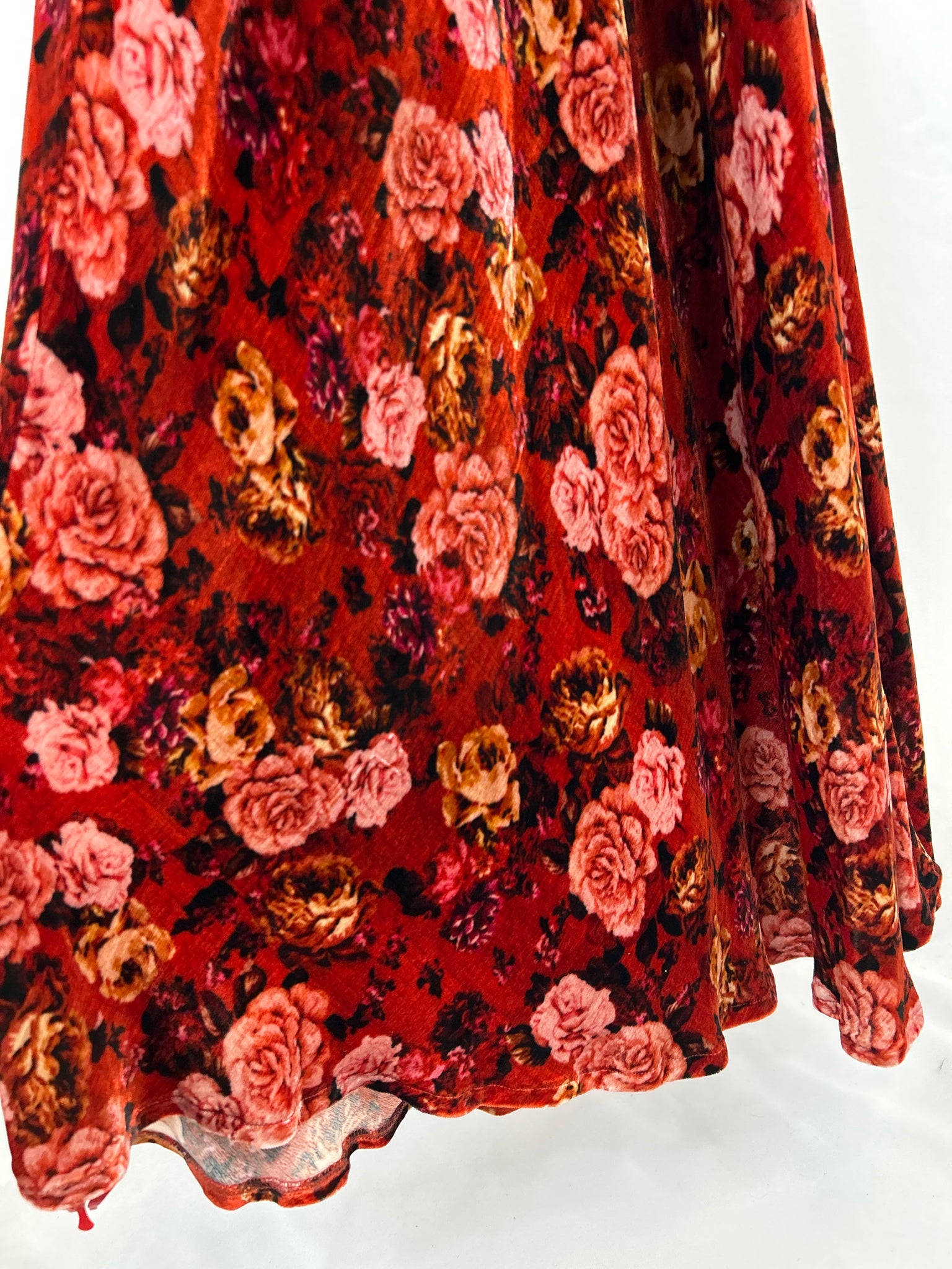 JOHNNY WAS RED FLORAL Women Dress