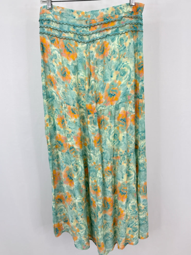 NEKANE NKN NWT Size M turquoise print Women Pants