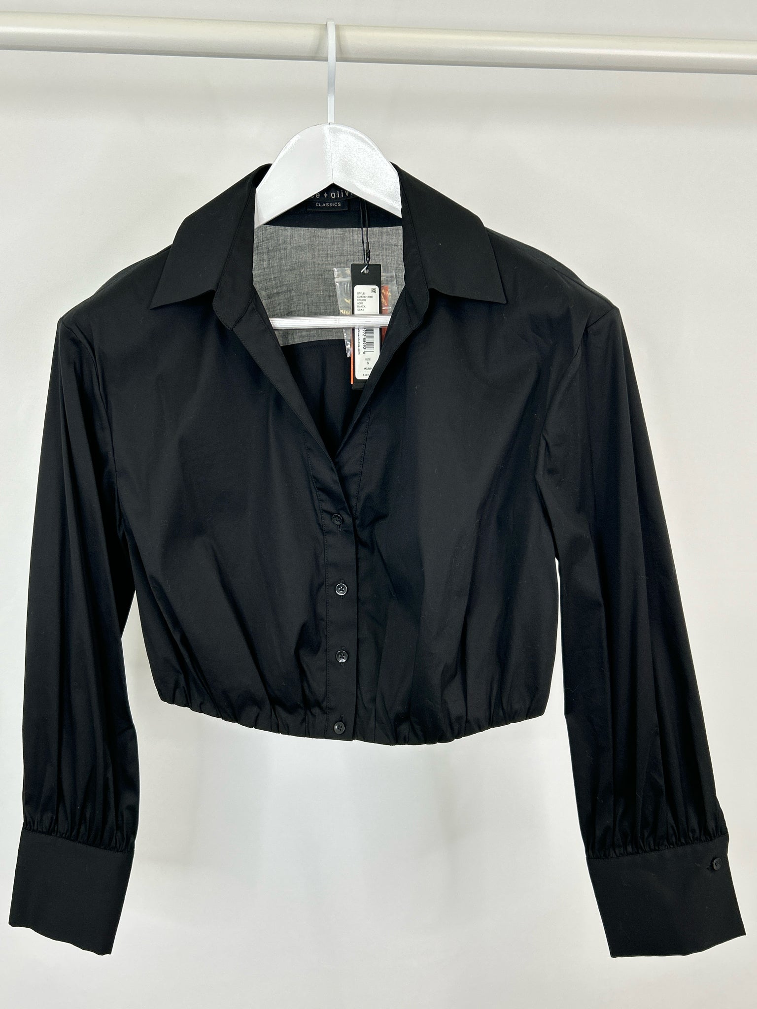 ALICE + OLIVIA Size S Black Women Shirt NWT