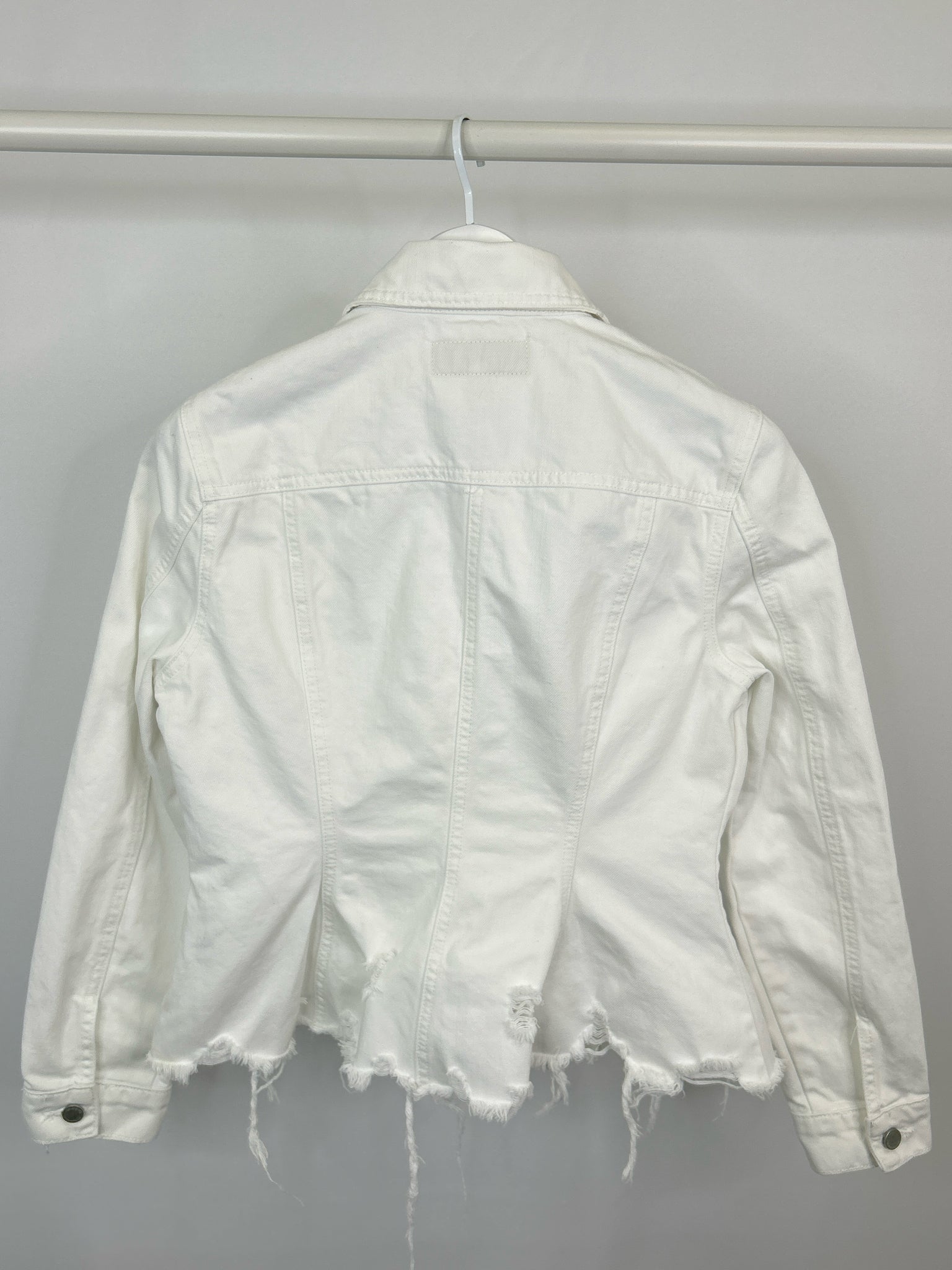 BLANK NYC Size L white denim Women Jacket