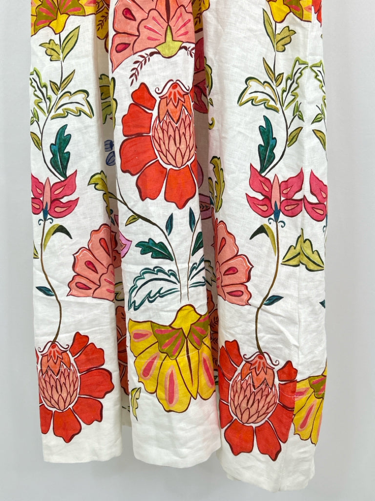 FARM RIO Size XXS White Floral Women's Dress