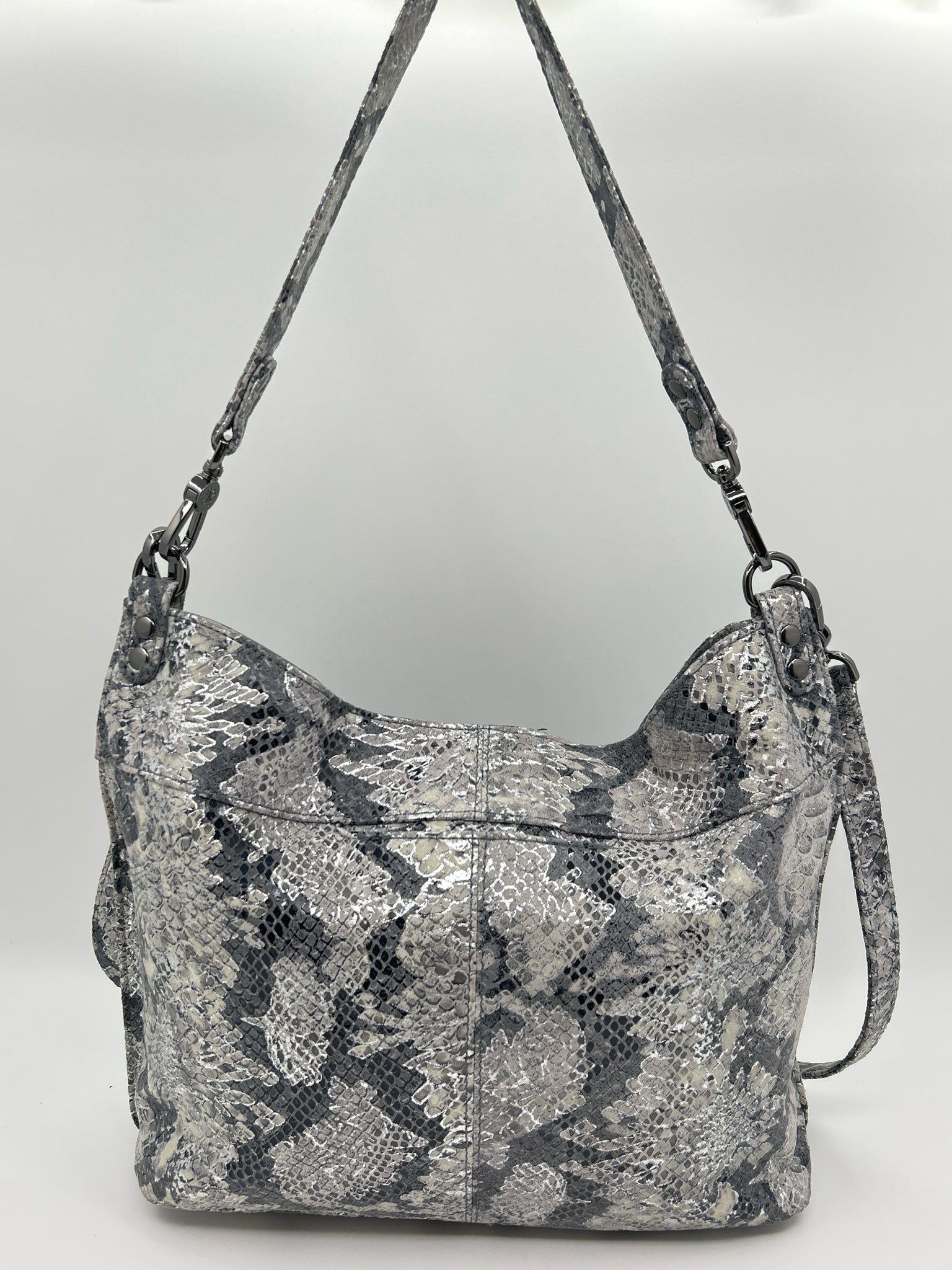 HOBO Silver Metallic Women Purse