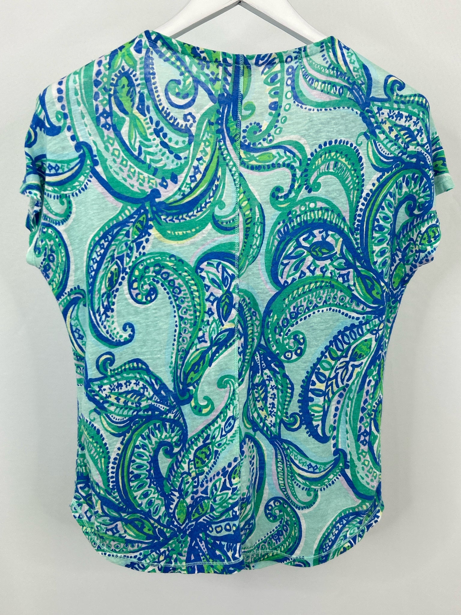 LILLY PULITZER Size S Blue & Green Women Shirt