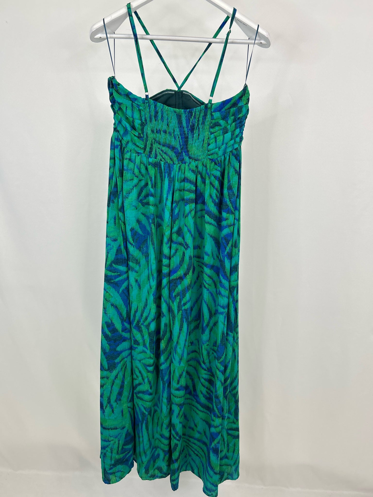 HAY PARKER Size L Green and Blue Women Dress