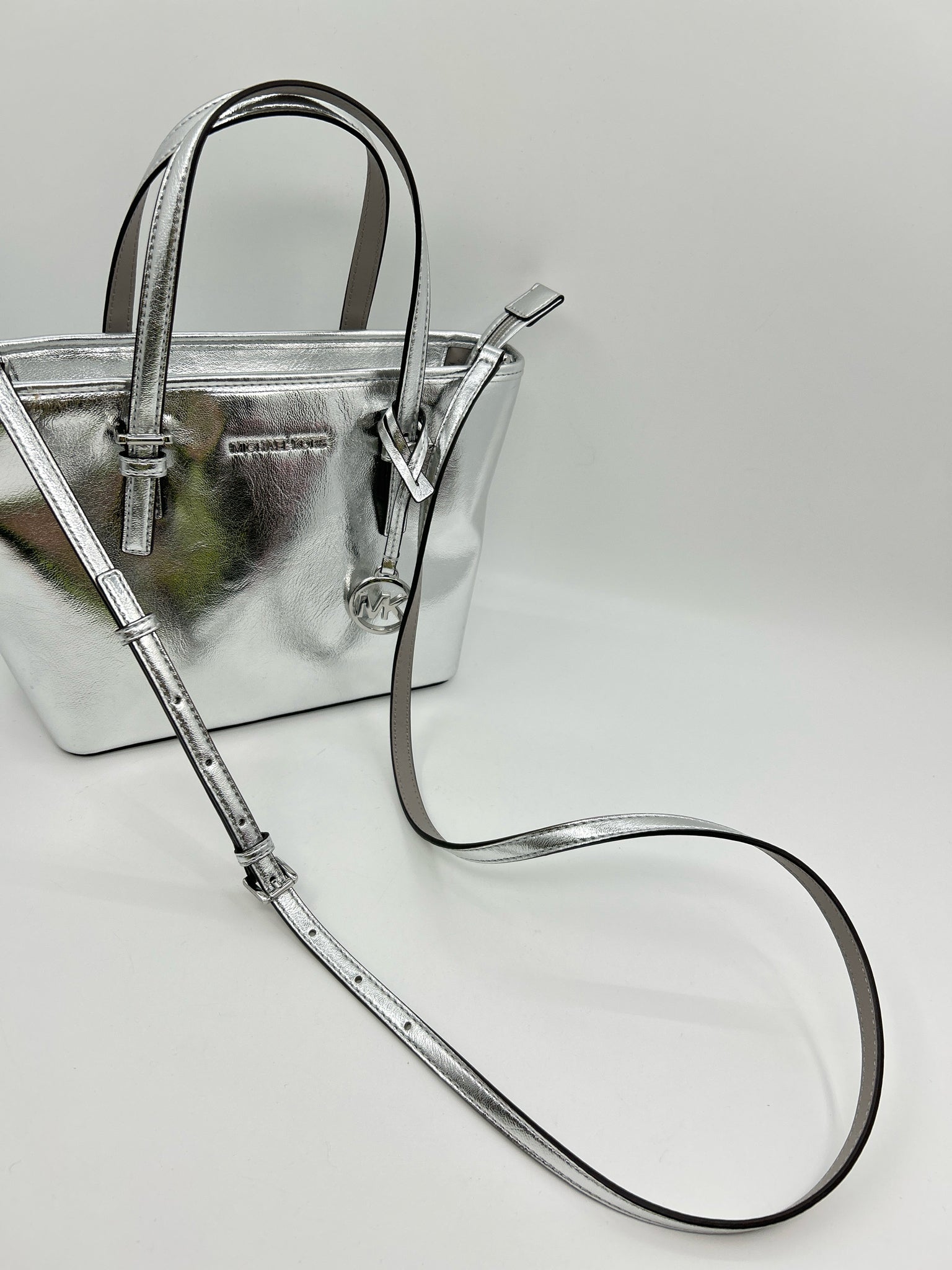 MICHAEL KORS METALLIC SILVER Women Purse