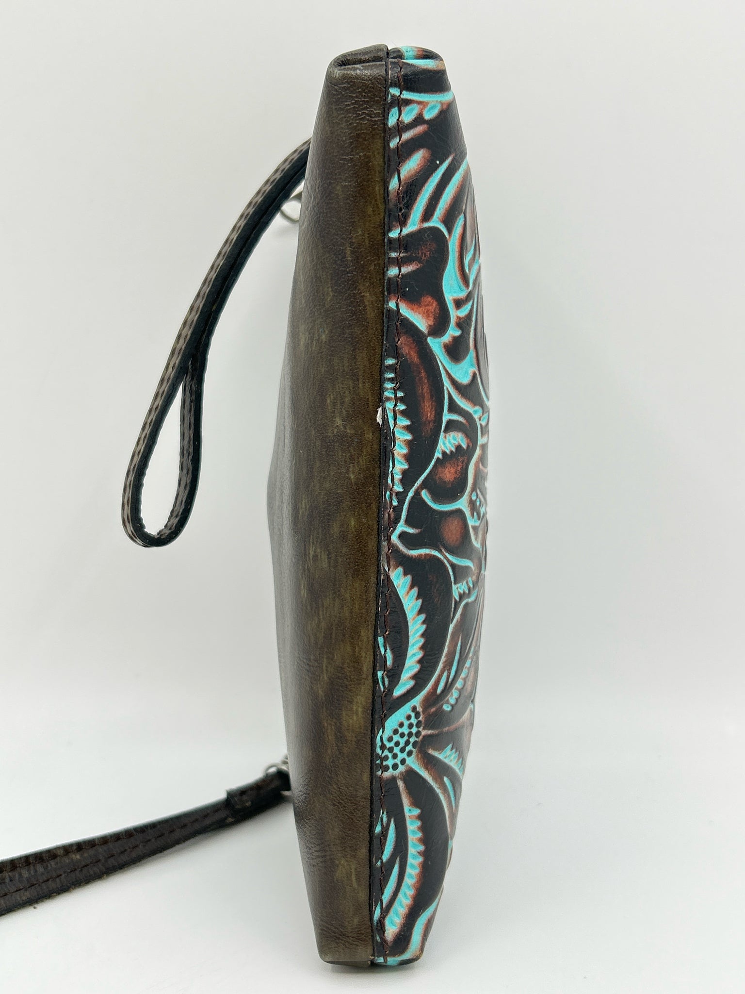 PATRICIA NASH Brown & Turquoise Women Purse