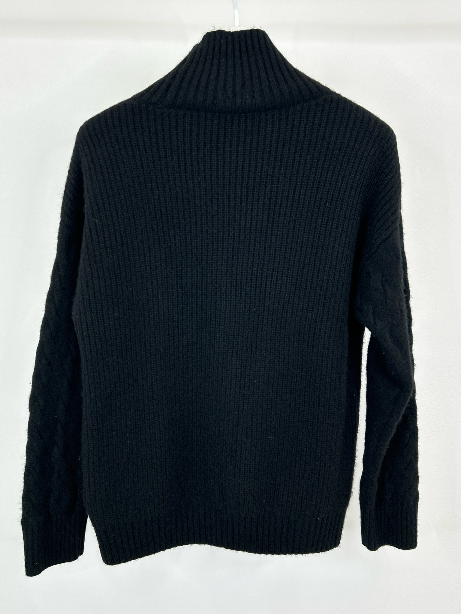 Gentle Herd Size XL Black Women Wool & Cashmere Sweater