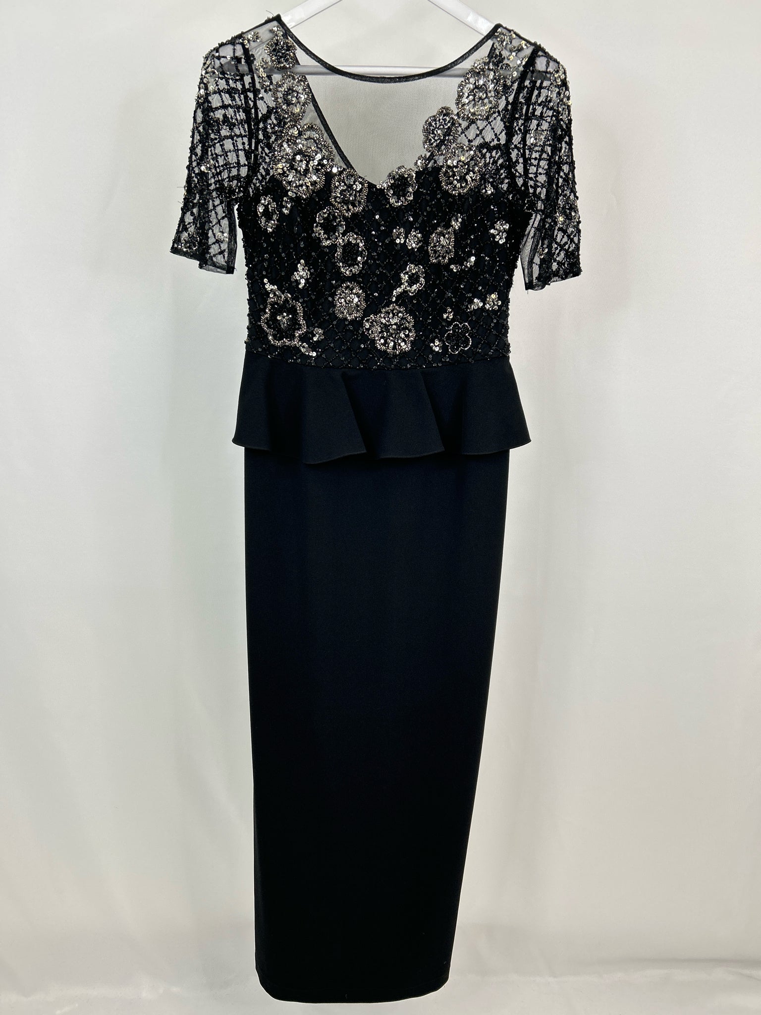 ADRIANNA PAPELL Size 6 Black Women Dress