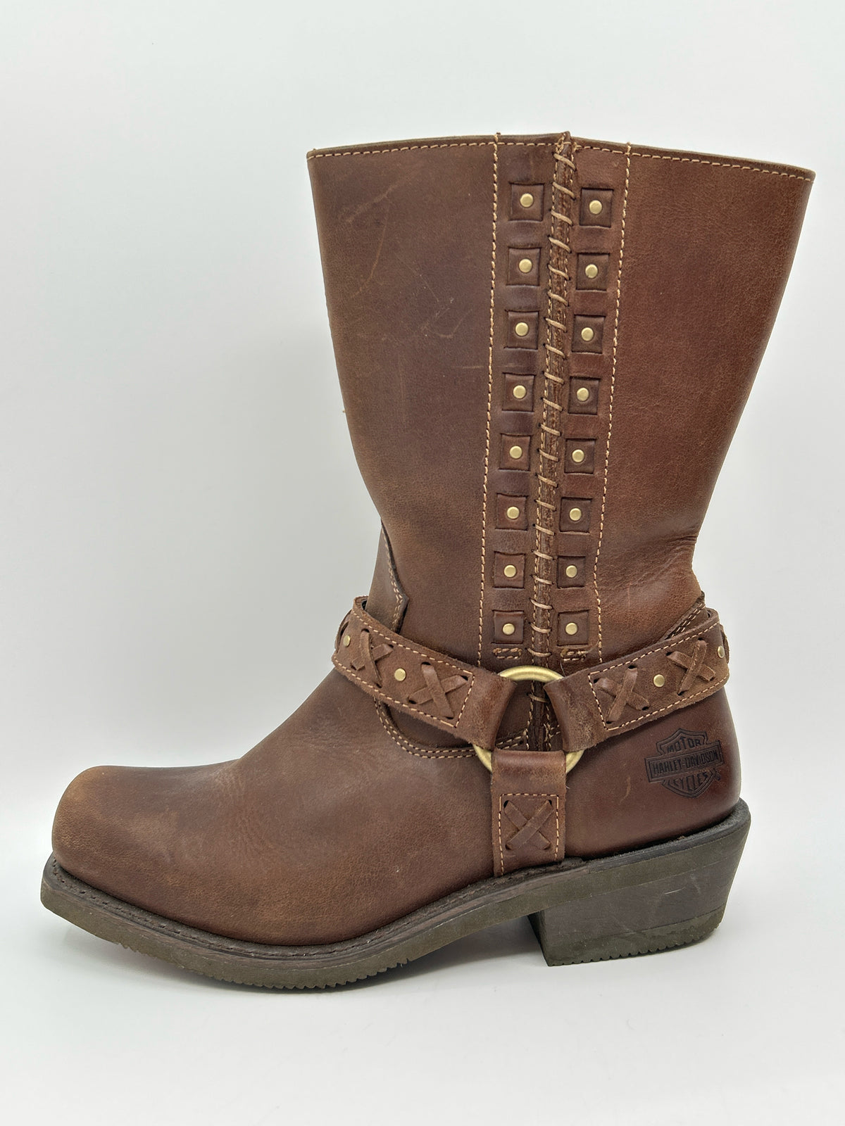 HARLEY DAVIDSON Size 9.5 Brown Women Boots