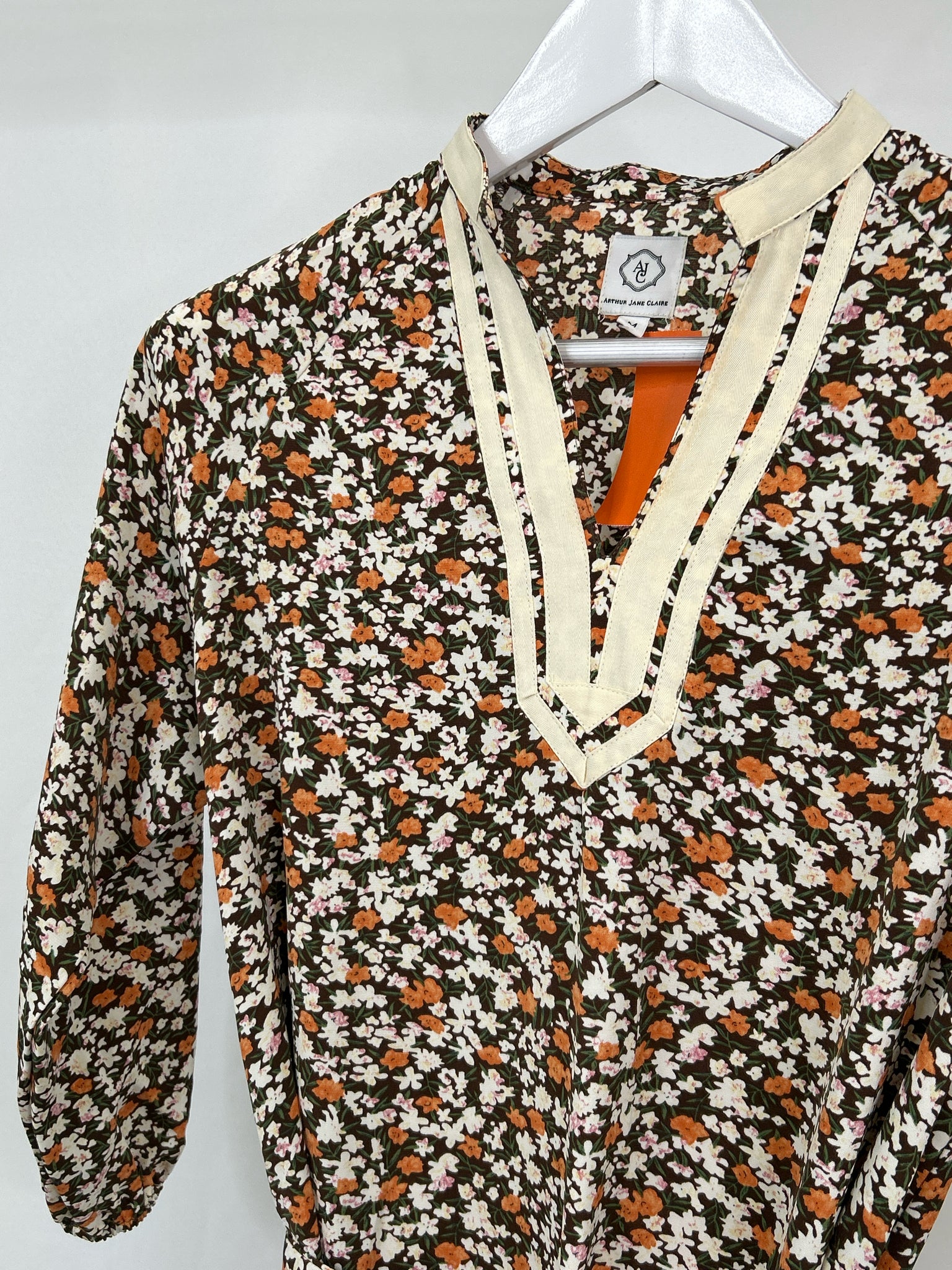 ARTHUR JANE CLAIRE Size M Brown floral Women Dress