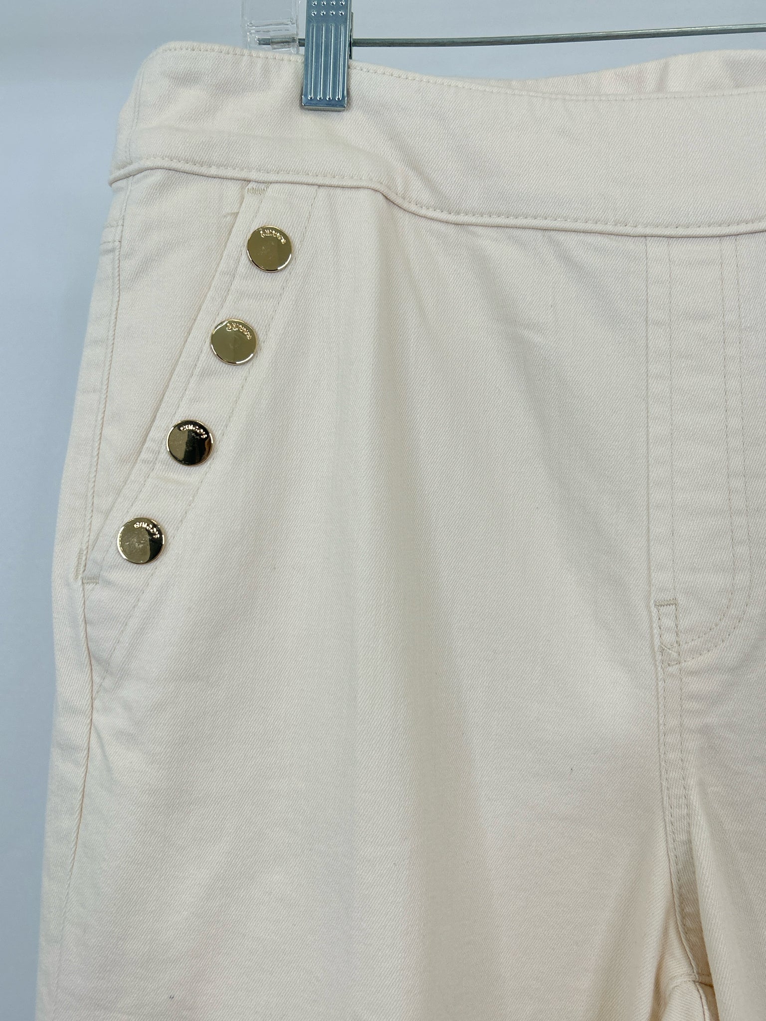 CHICO'S Size 14R CREAM DENIM Women jeans
