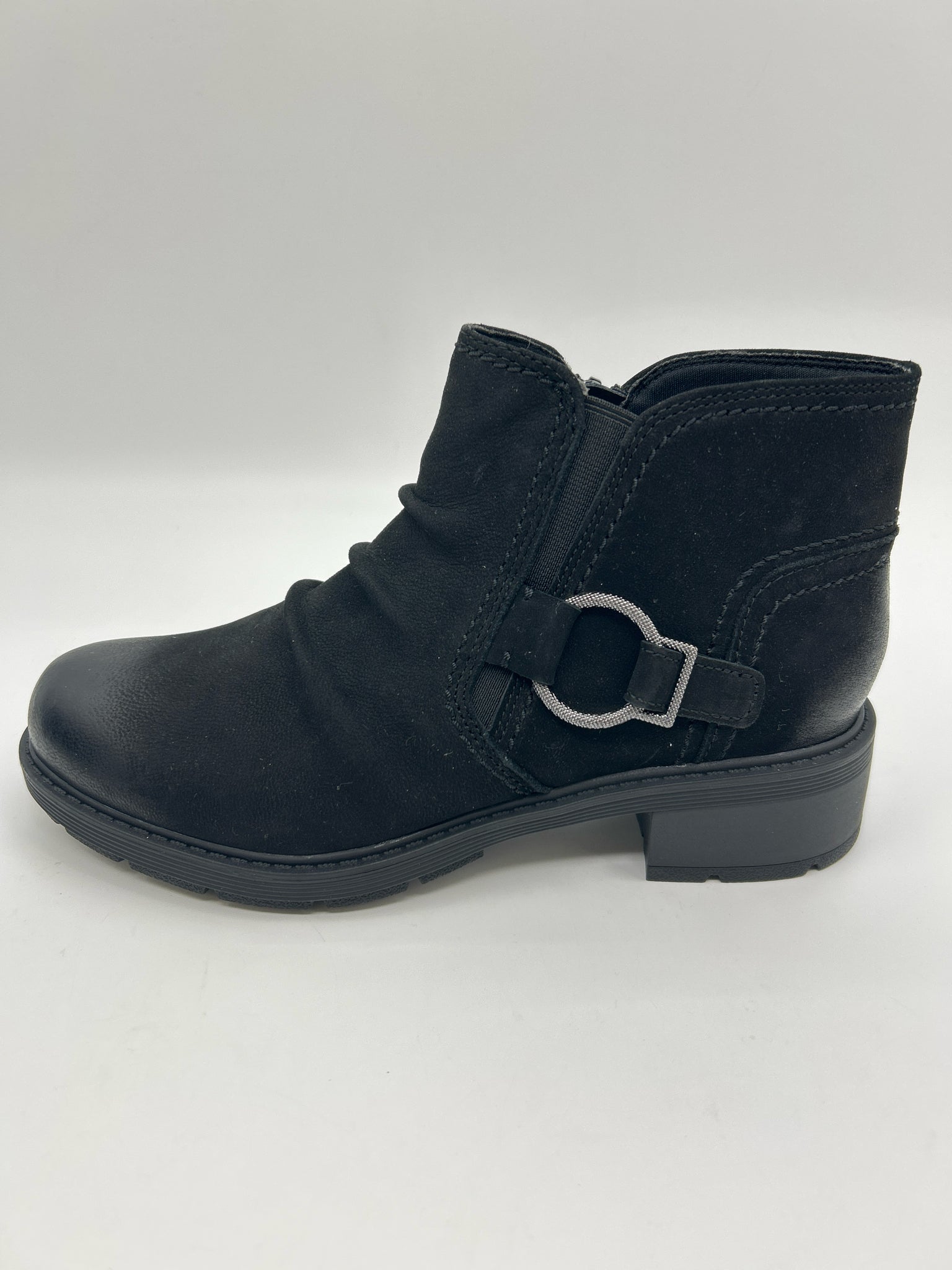 CLARKS Size 7.5 Black Women Booties