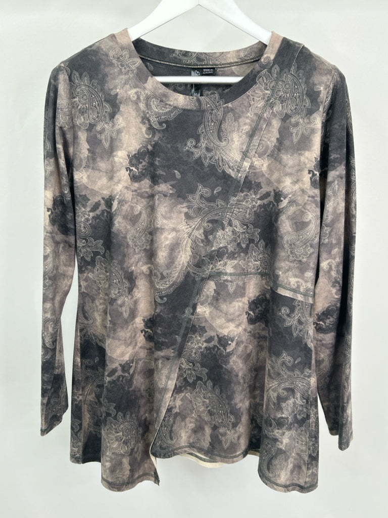 ETHYL Women Size M Gray print Tunic