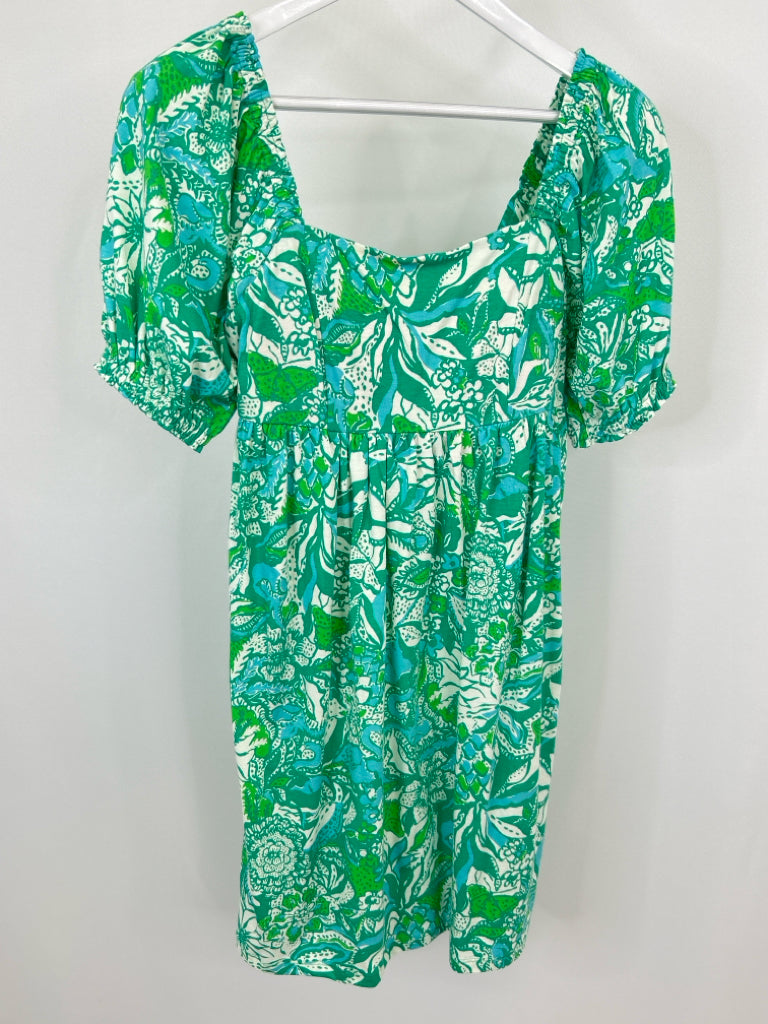 LILLY PULITZER Size 6 Green Print Women's Dress NWT