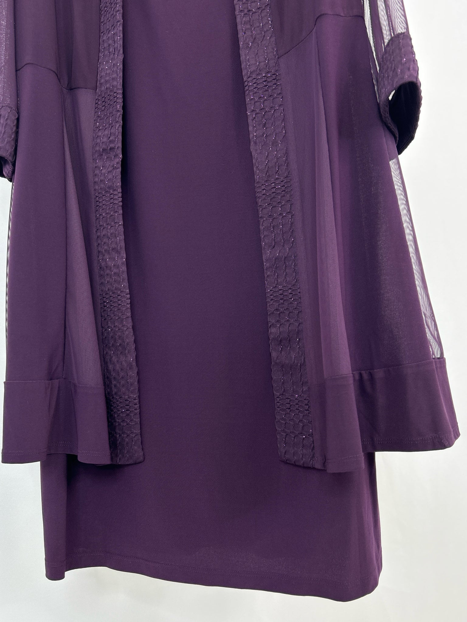 R & M RICHARDS Size 14W Plum Women 2-Piece w/dress