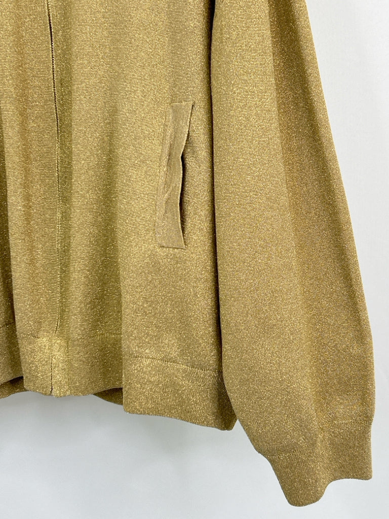 ZARA Women Size L Gold Jacket