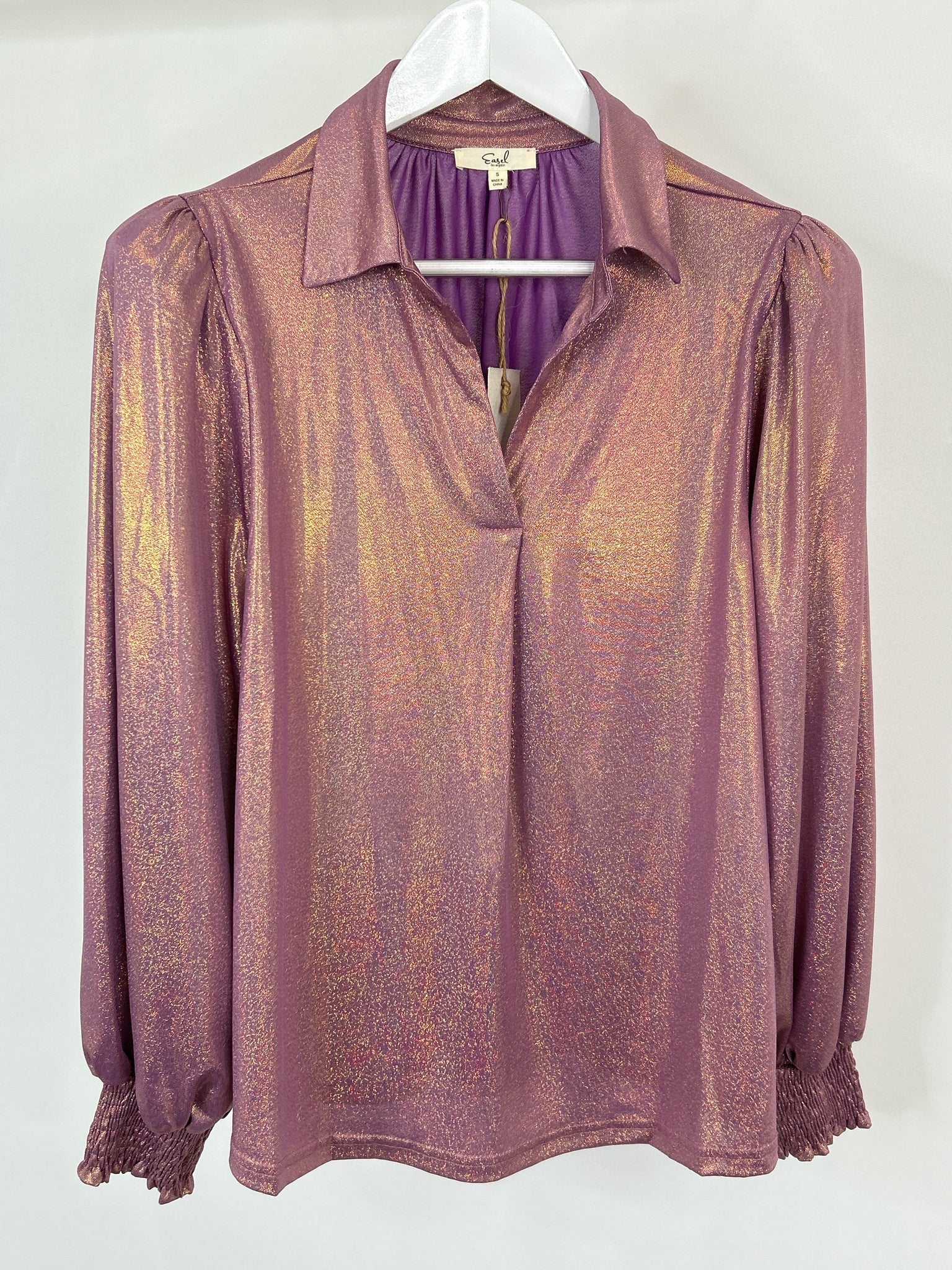 EASEL NWT Size S Purple Women Top
