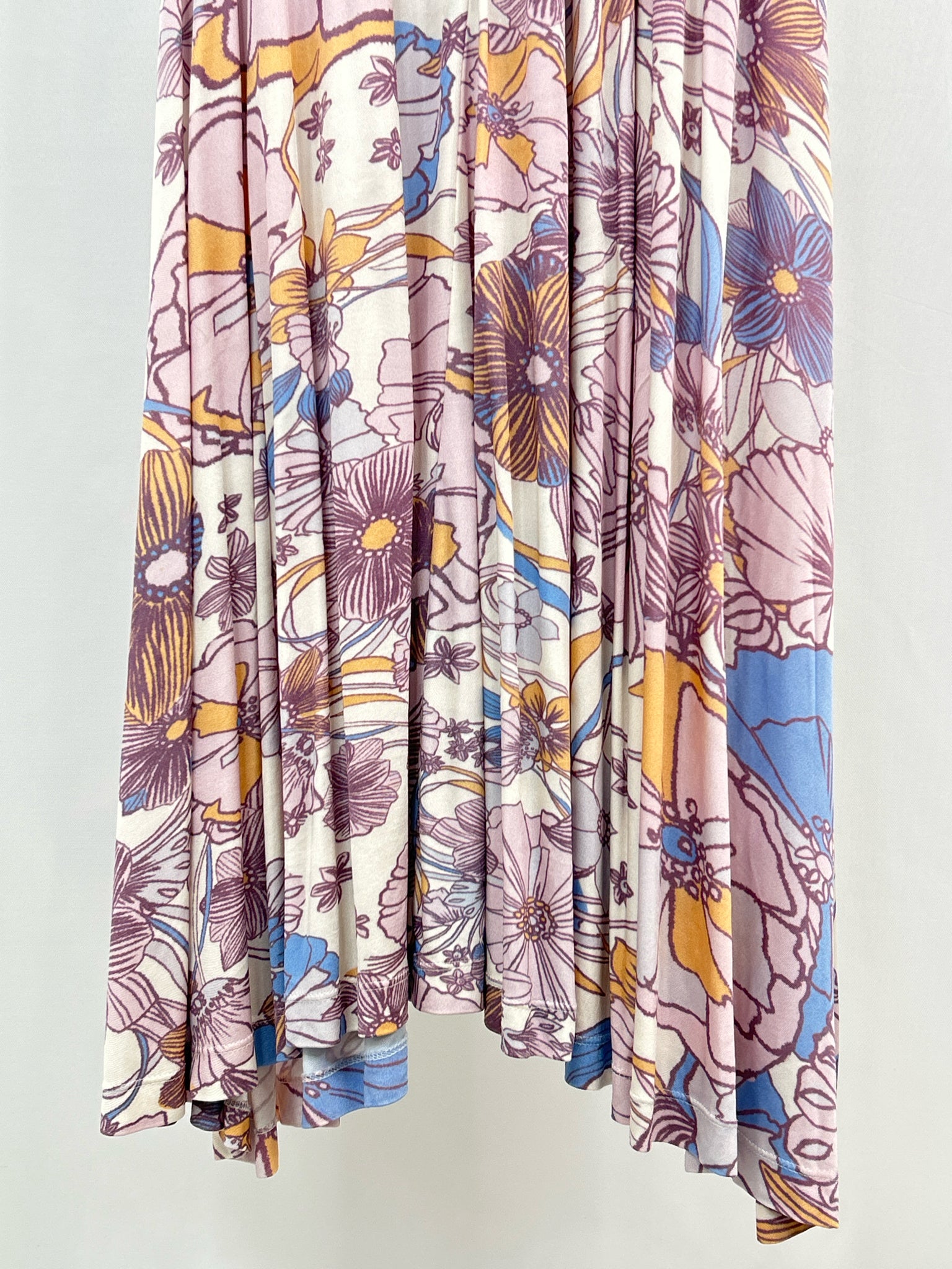 FREE PEOPLE Size XS Purple Print Women Dress