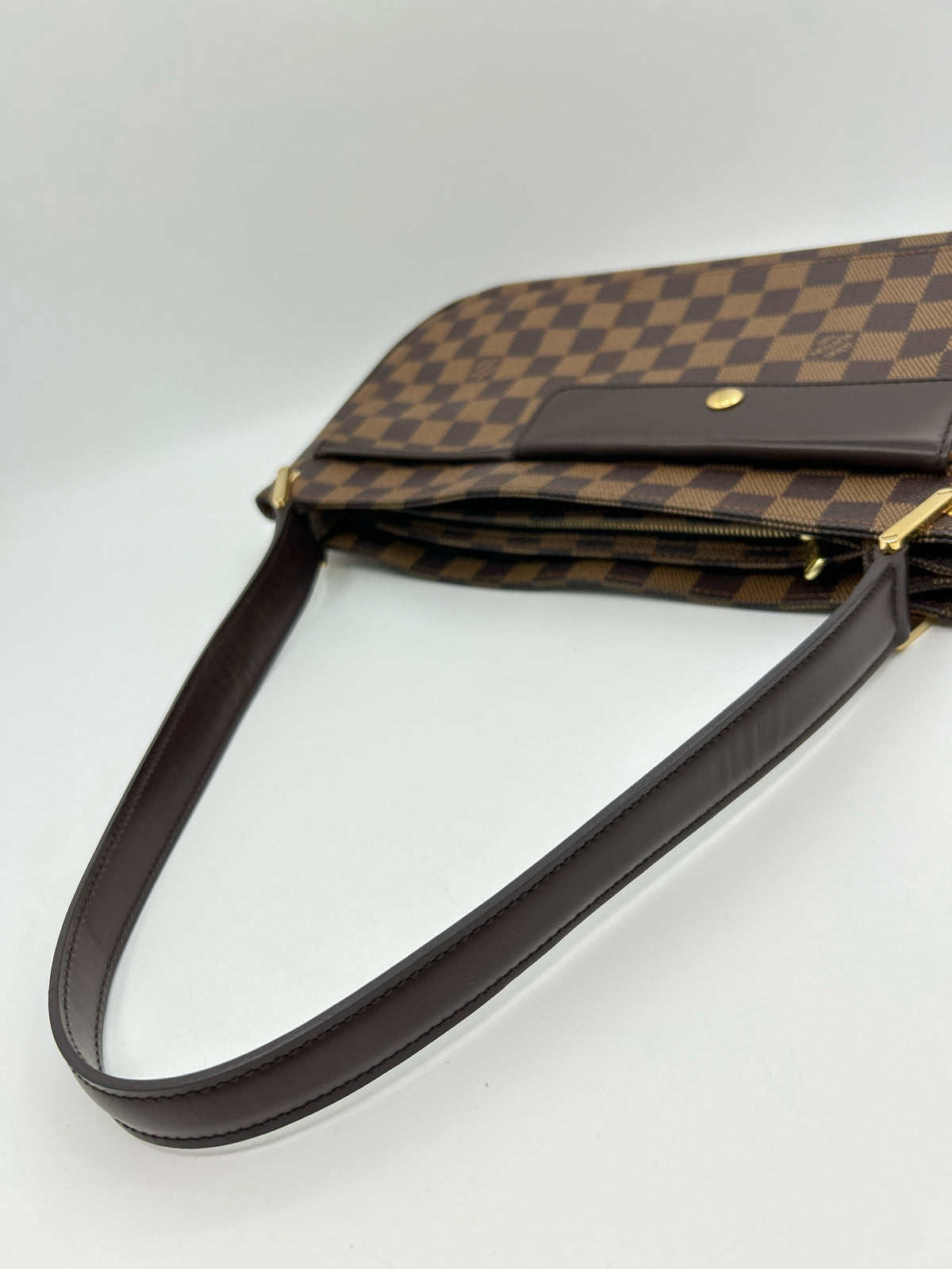 LOUIS VUITTON Brown Print Women Purse