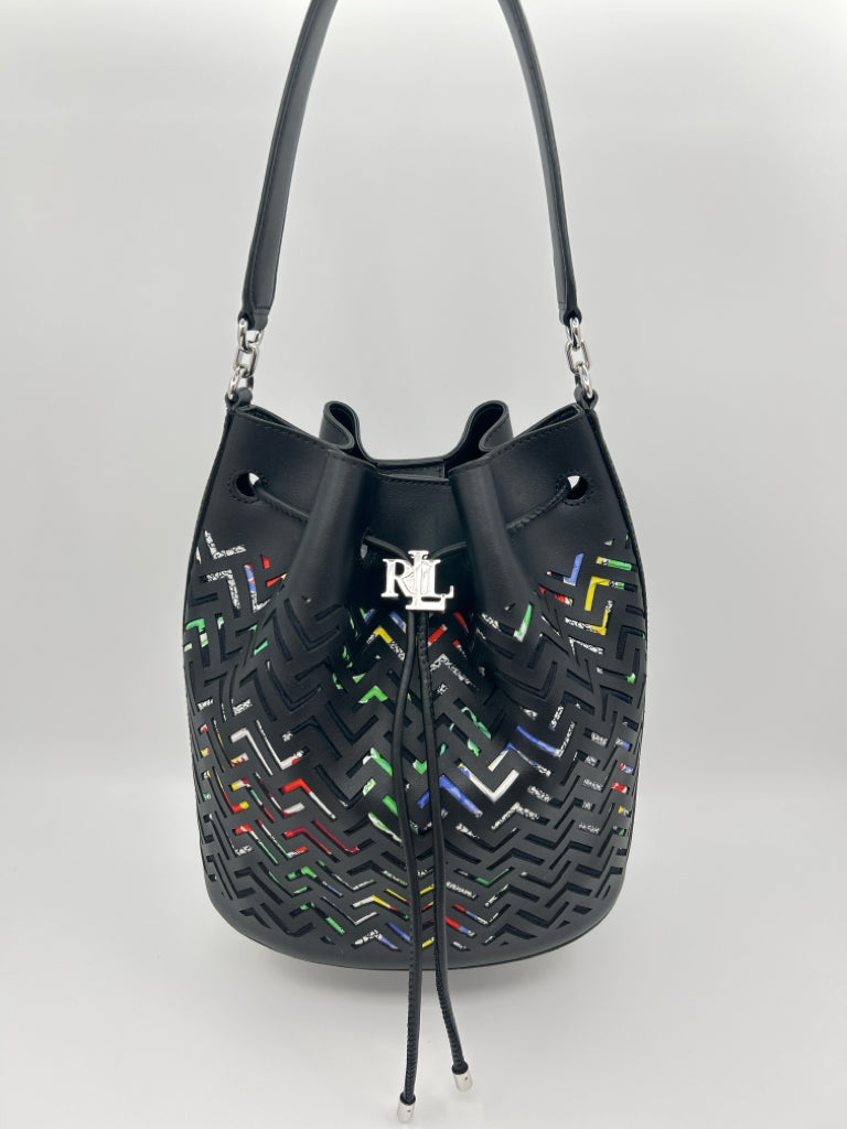 Lauren Ralph Lauren Black Print Purse