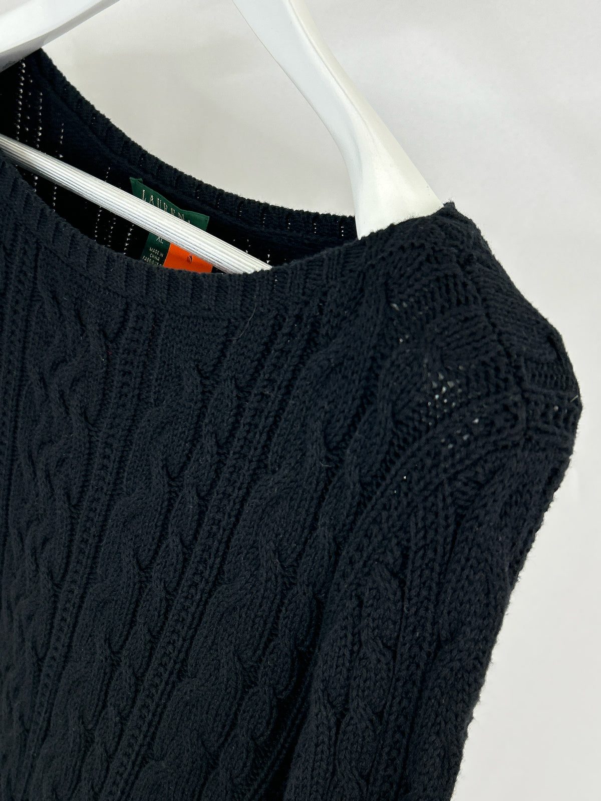 Lauren Ralph Lauren Size XL Black Women Sweater