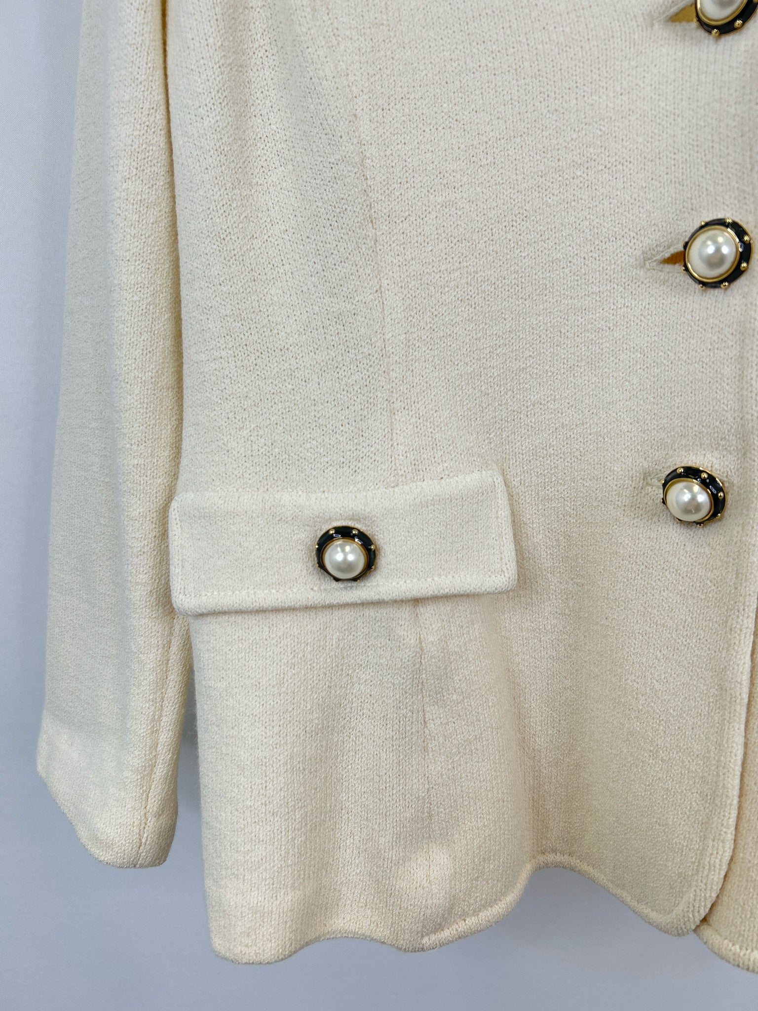 ST JOHN COLLECTION Size 12 Ivory Women Jacket