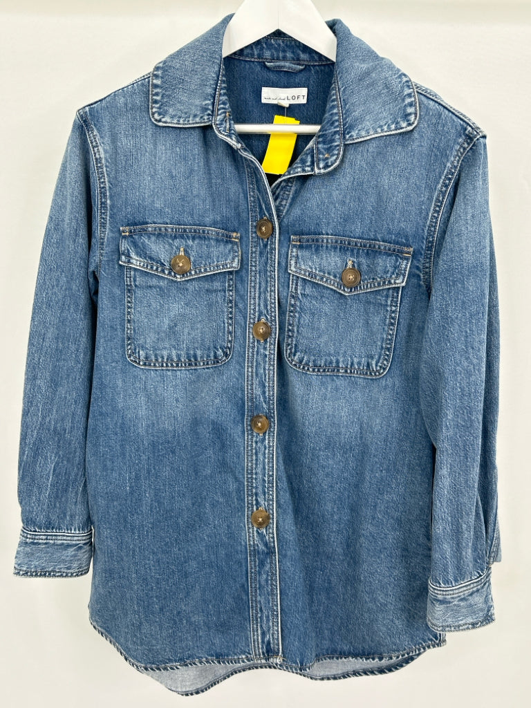 LOFT Women Size S BLUE DENIM Jacket