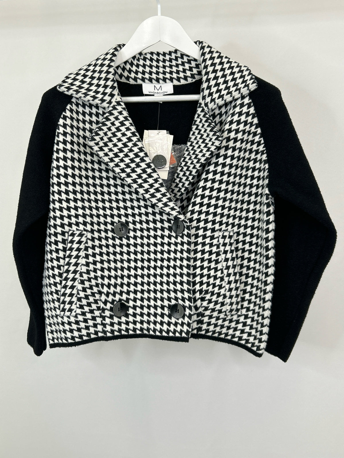 MAGASCHONI Size S Black and White Women Jacket NWT