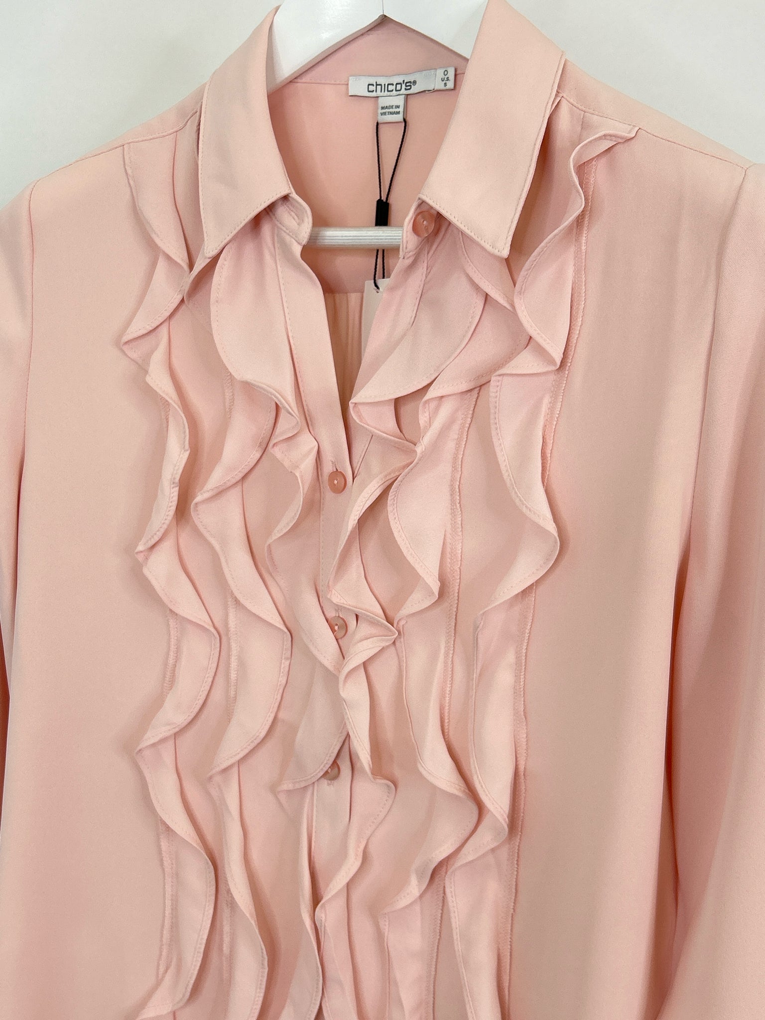 CHICO'S Size S BLUSH Women Blouse