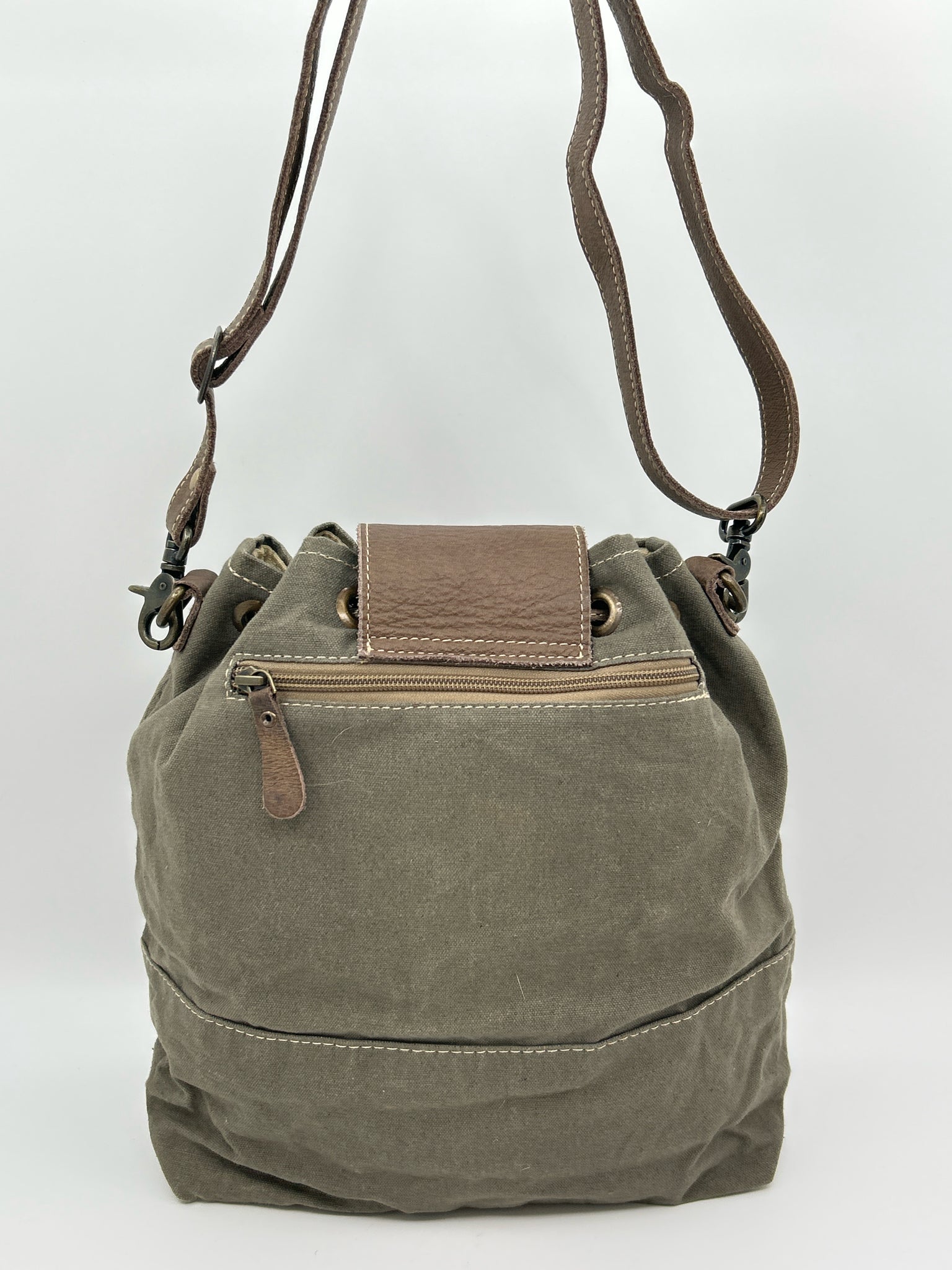 MYRA BAG Brown Print Women Purse