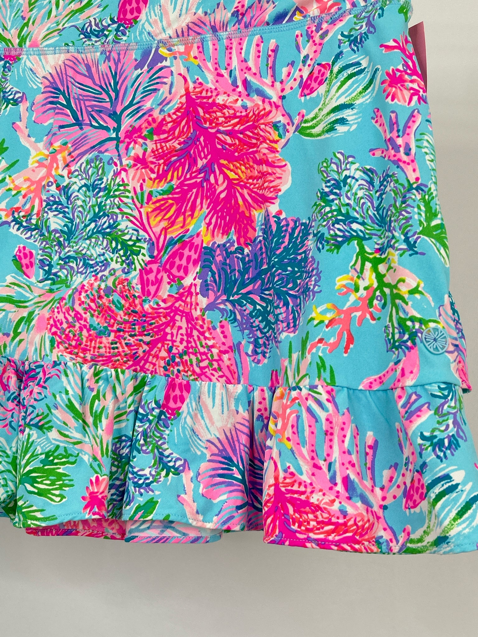LILLY PULITZER Size XL Blue Print Women Skort