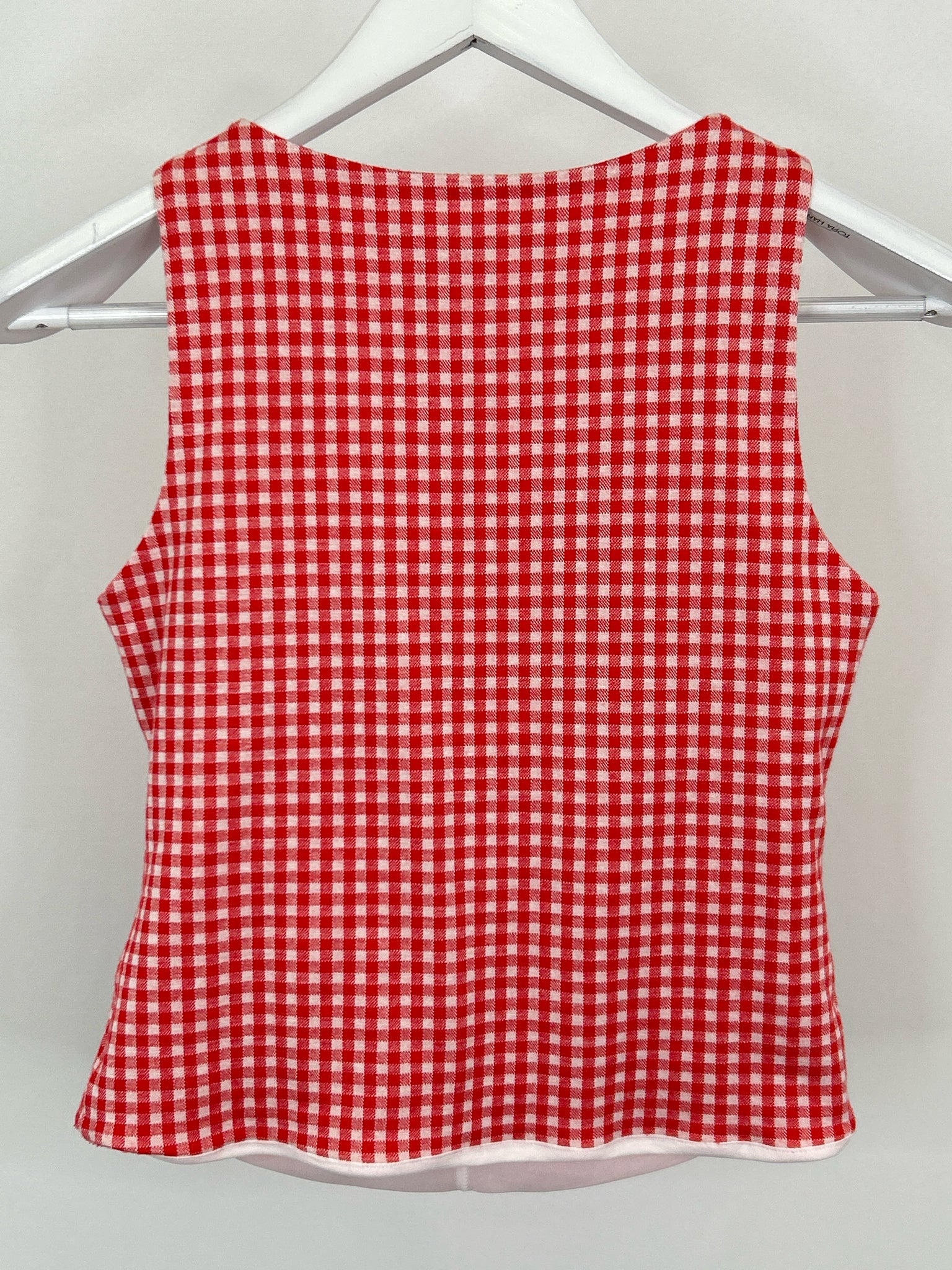EVA FRANCO Size S red and white Women Top