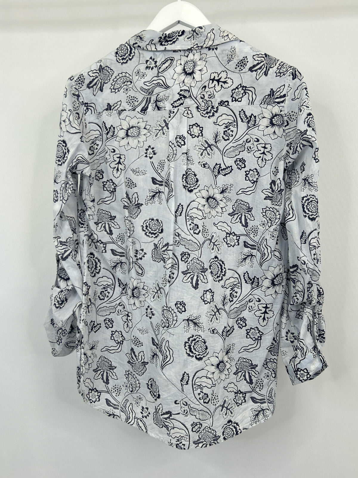 MAGAZINE Size XL Blue Print Women Shirt