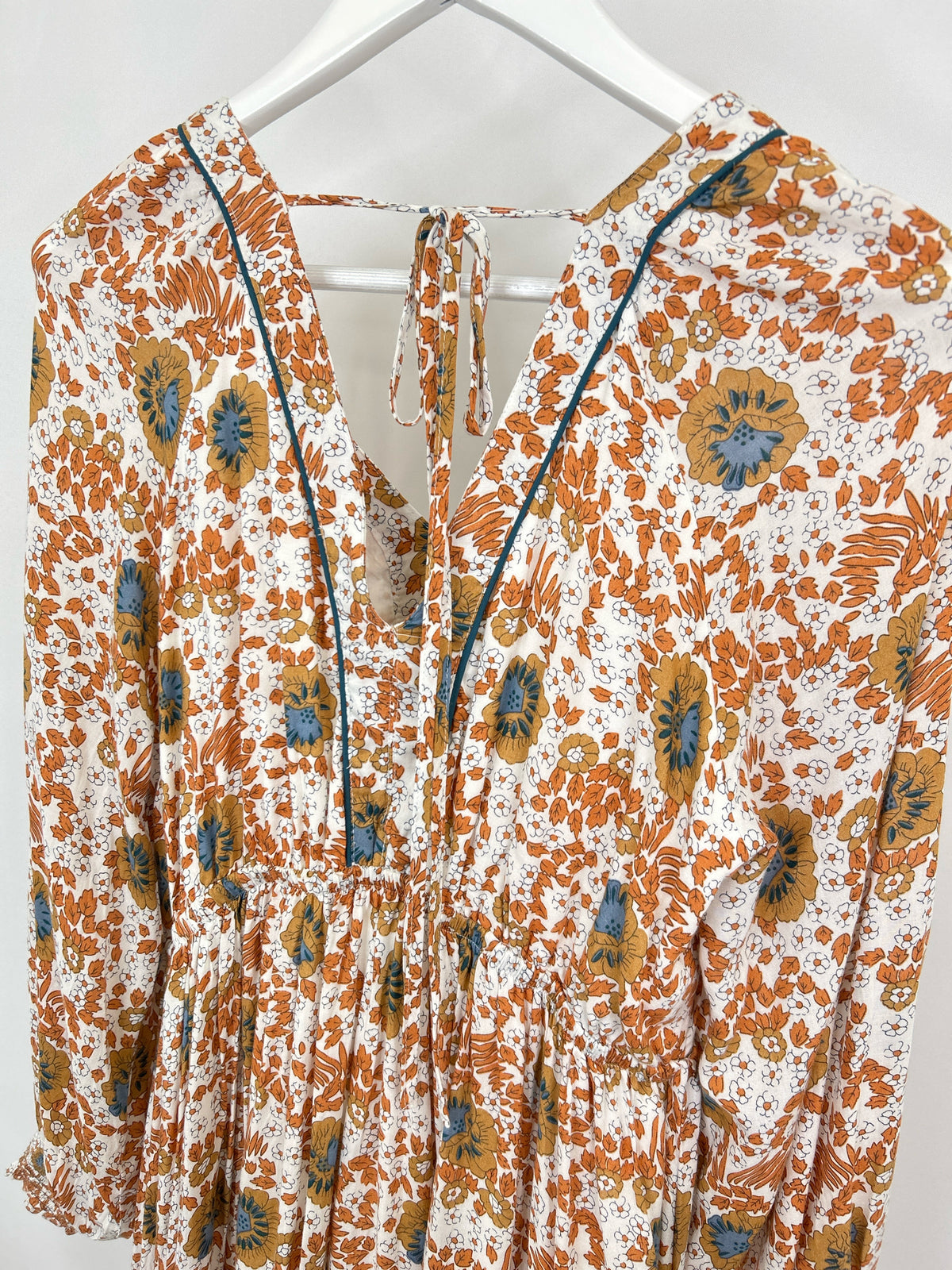 IN LOOM Size M Orange Print Women Dress