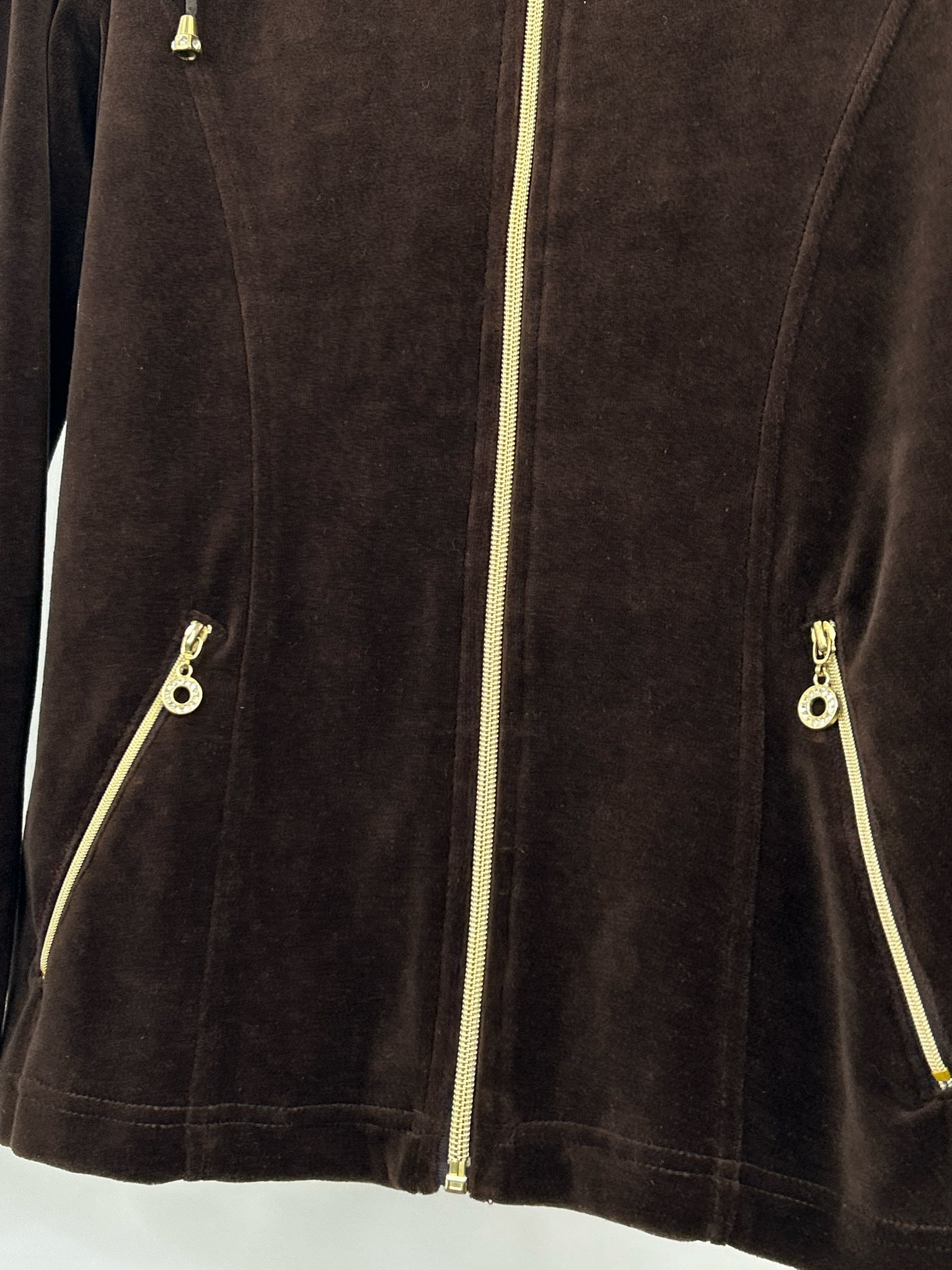 CHICO'S Size 4 Brown Women Jacket