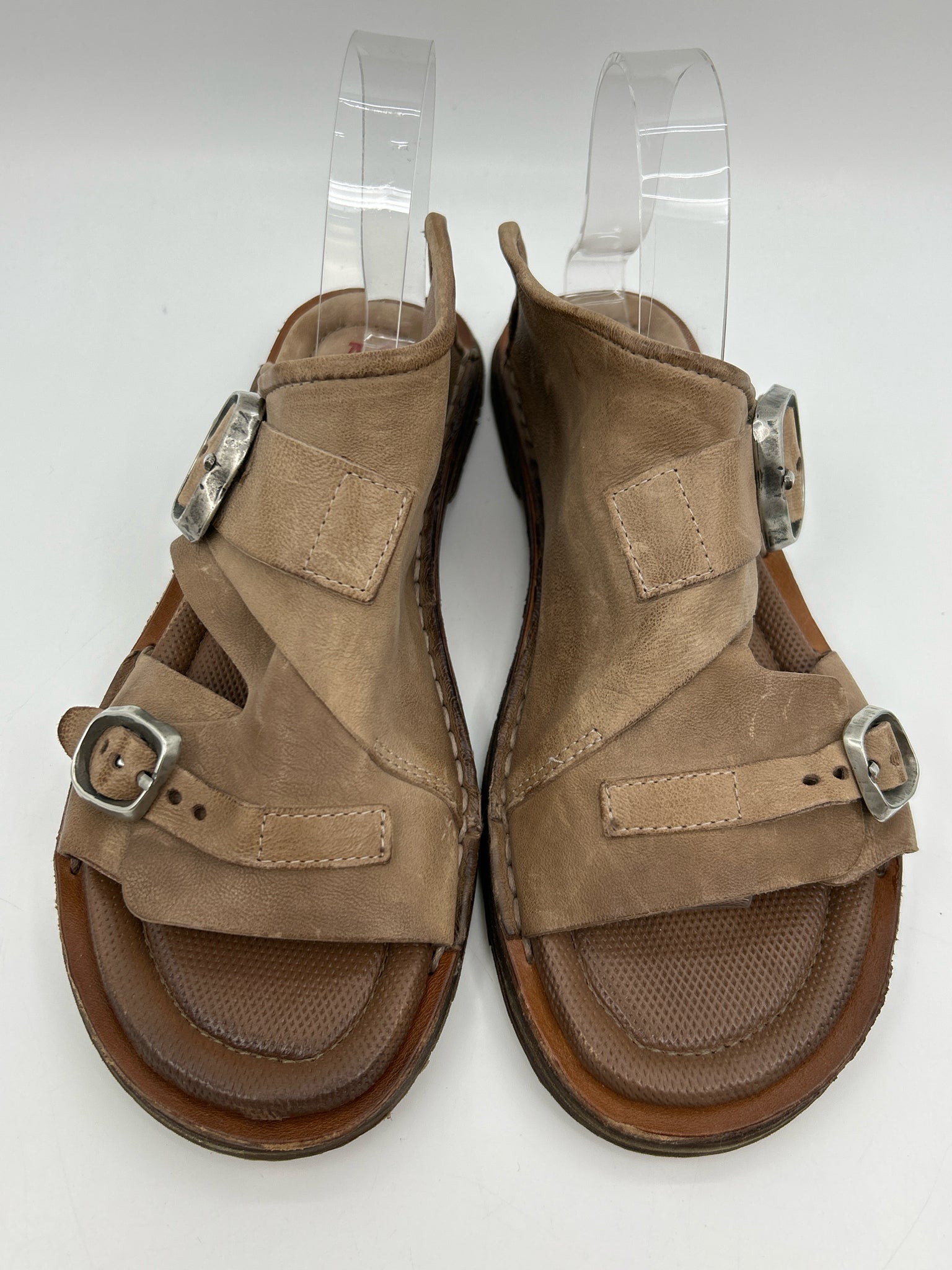 A.S. 98 Size 40 Taupe Women Sandal