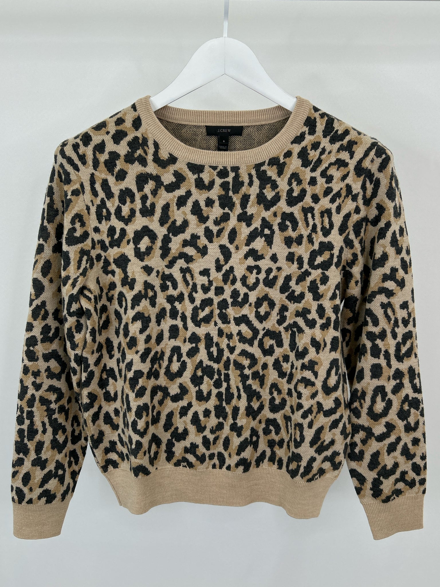 J CREW Size S Animal Print Women Sweater