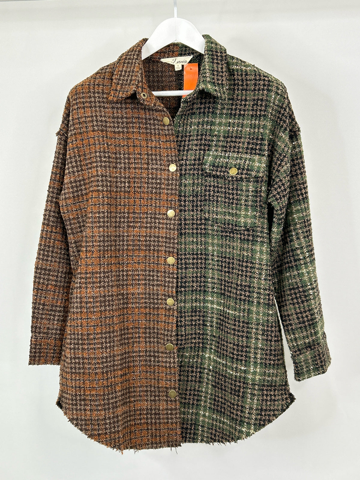 J.nna Size S Green & Orange Women Jacket