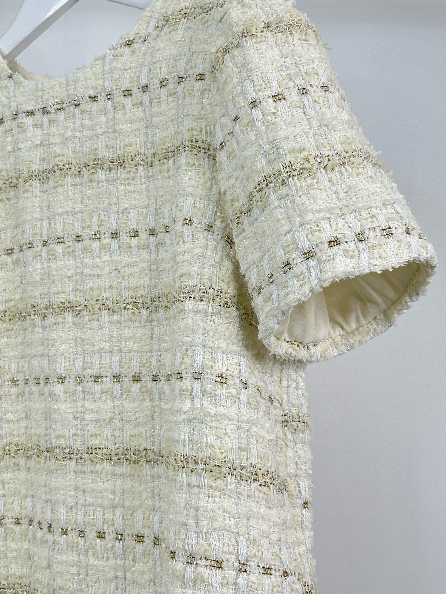 VOY Size S Cream Women Dress