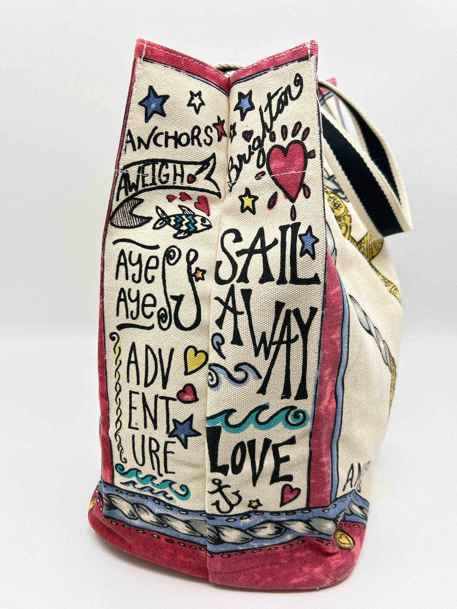 BRIGHTON CREAM AND RED Women Tote