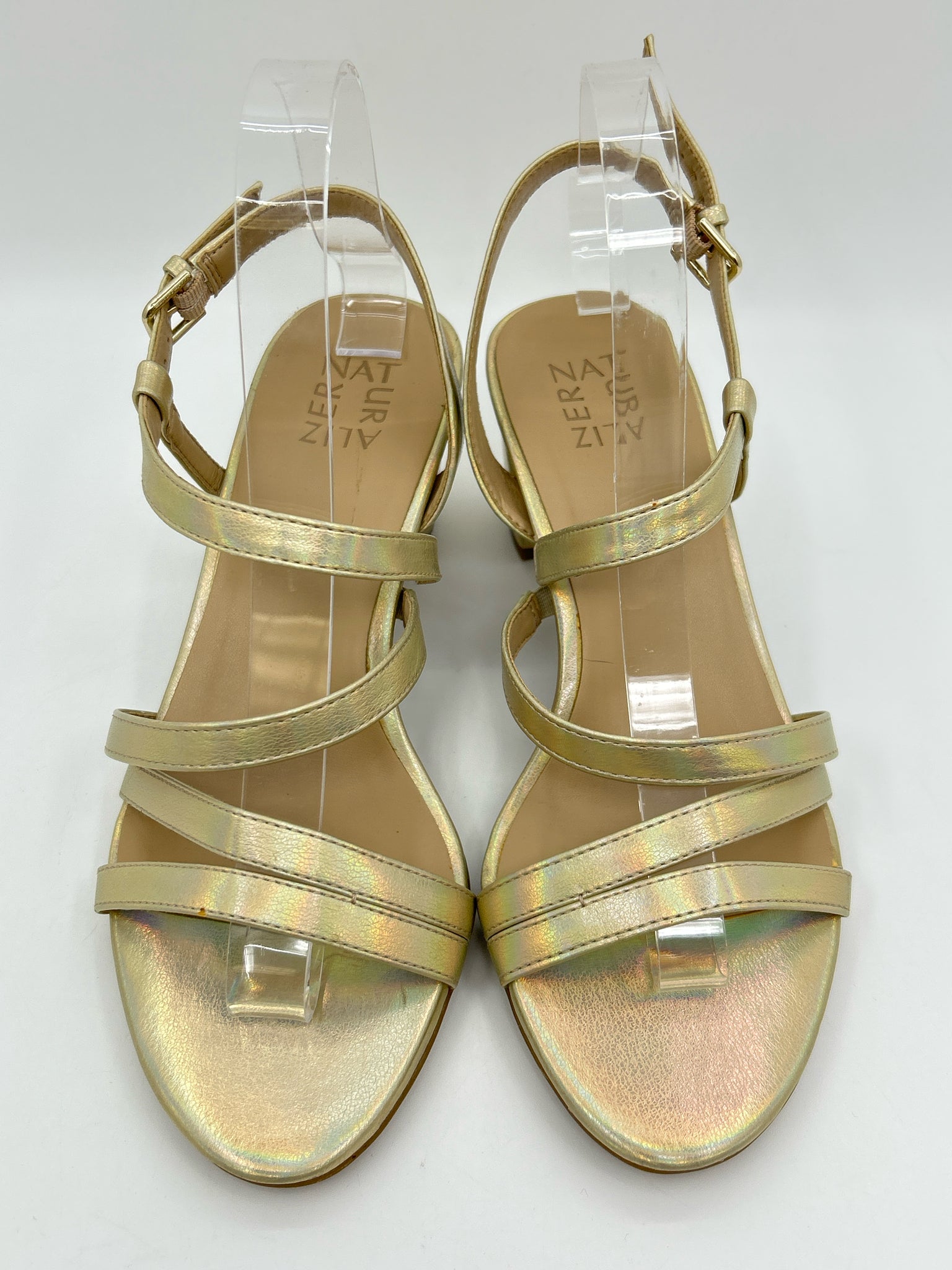NATURALIZER Size 8.5W Gold Women Sandal