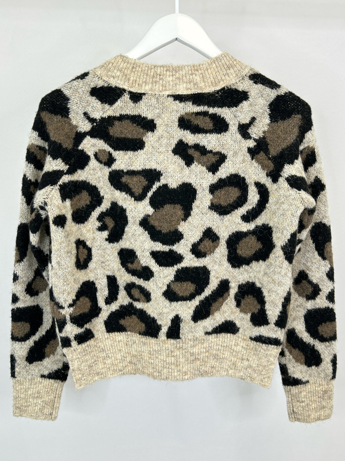 AQUA Size XS Taupe and black Women Sweater