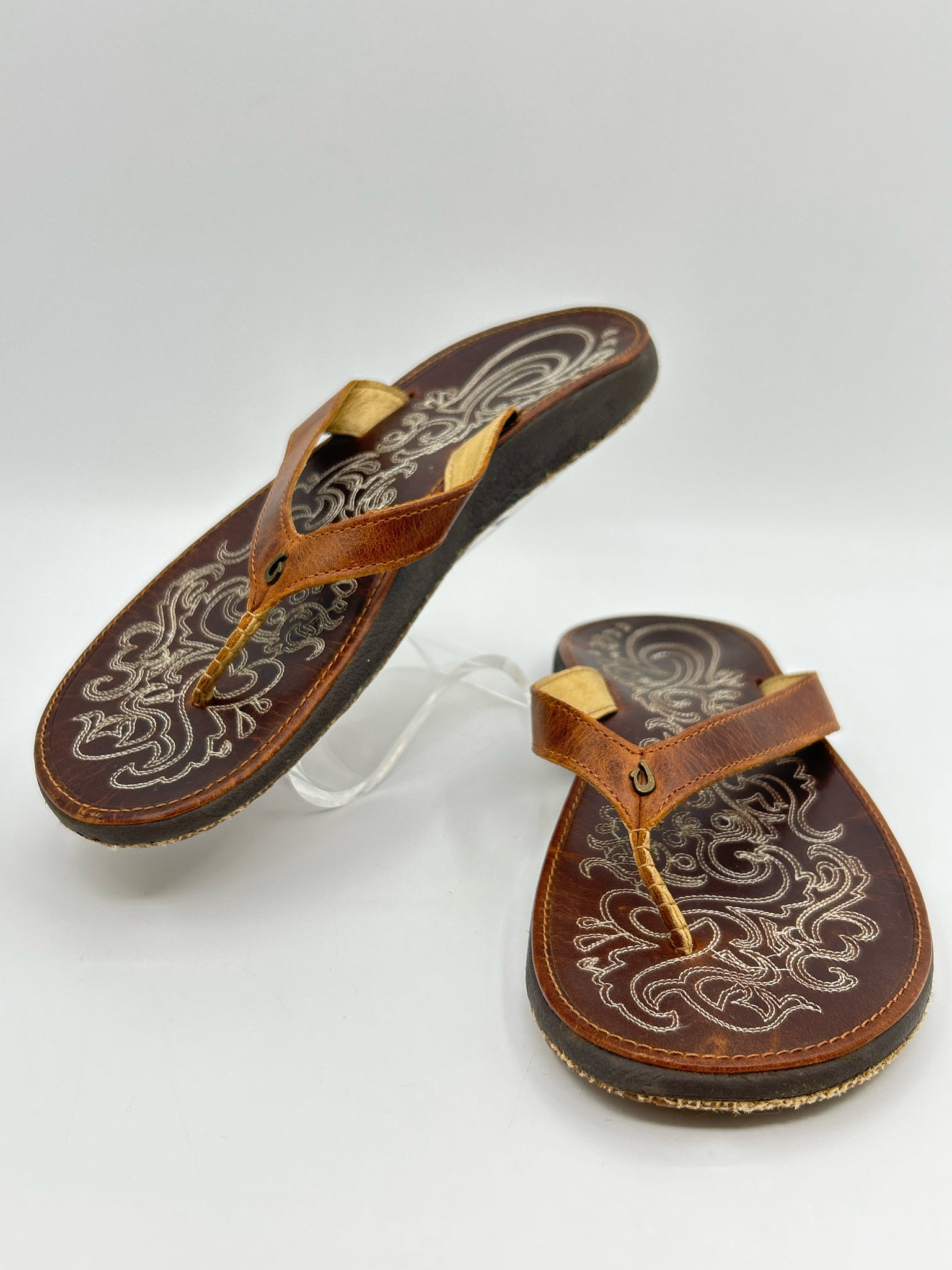OLUKAI Size 8 Tan Women Sandal