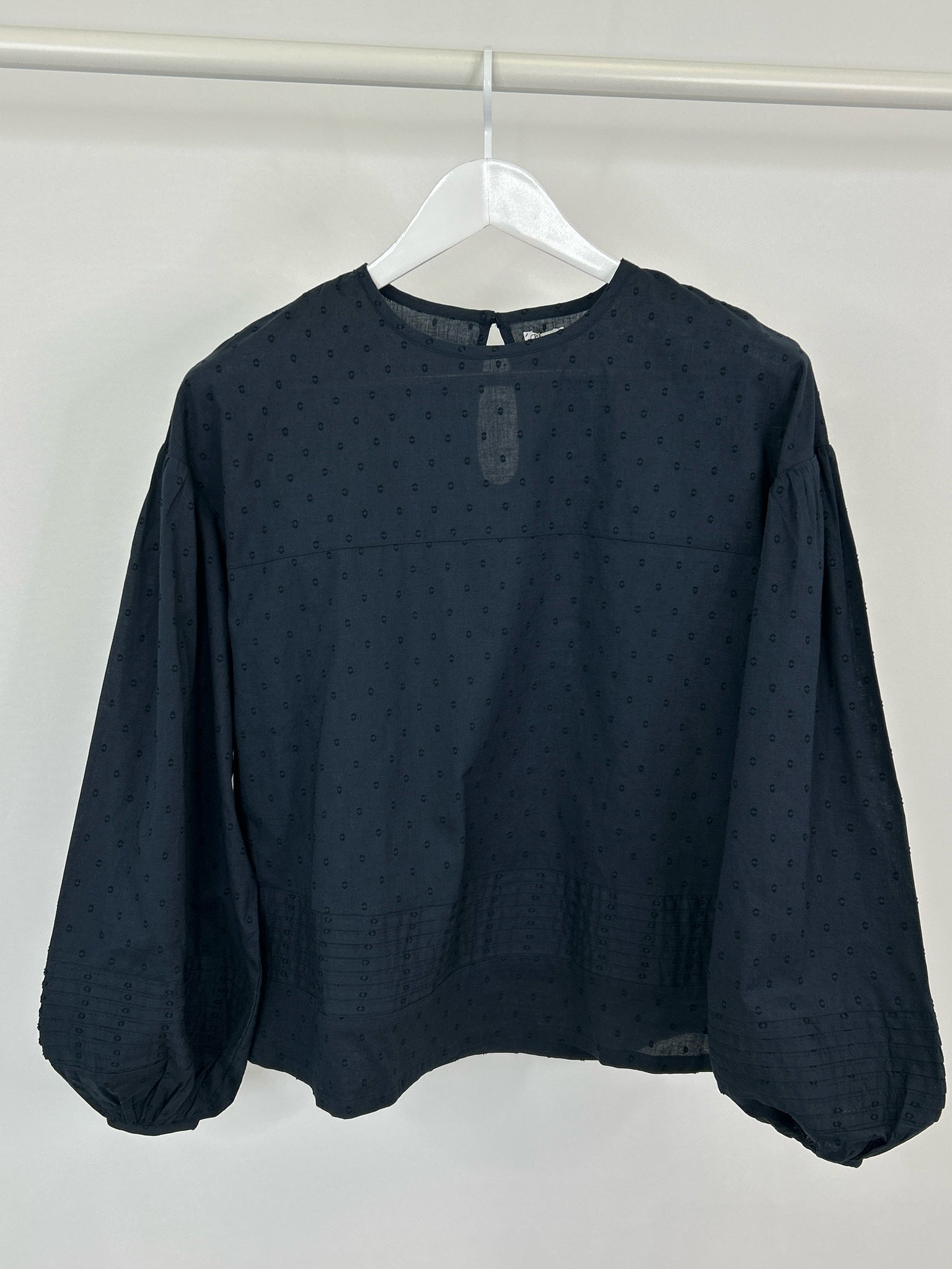 1 People Size S Navy Women Blouse
