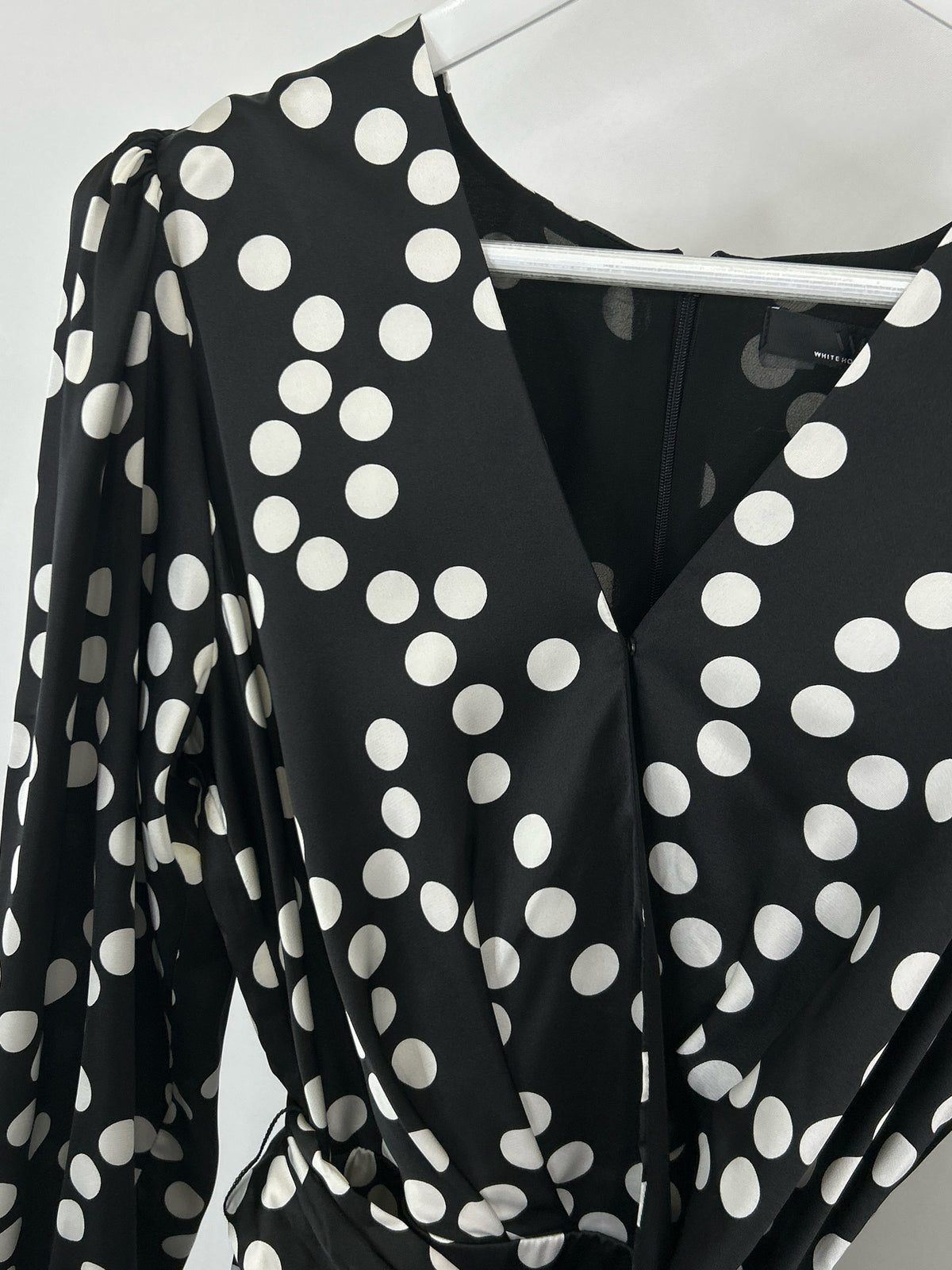 White House Black Market Size 8 Black and White Women Dress
