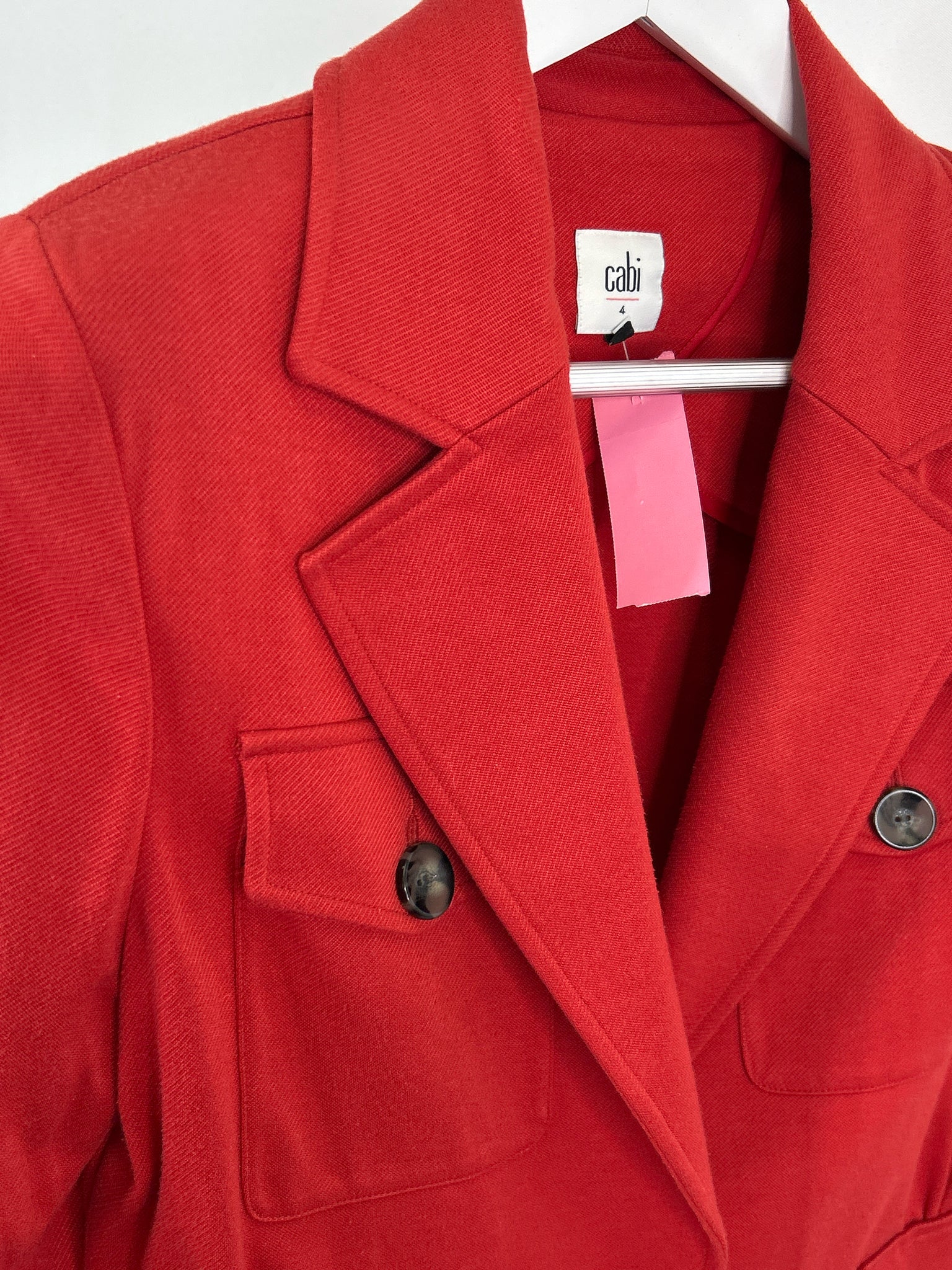 CABI Size 4 Red Women Jacket