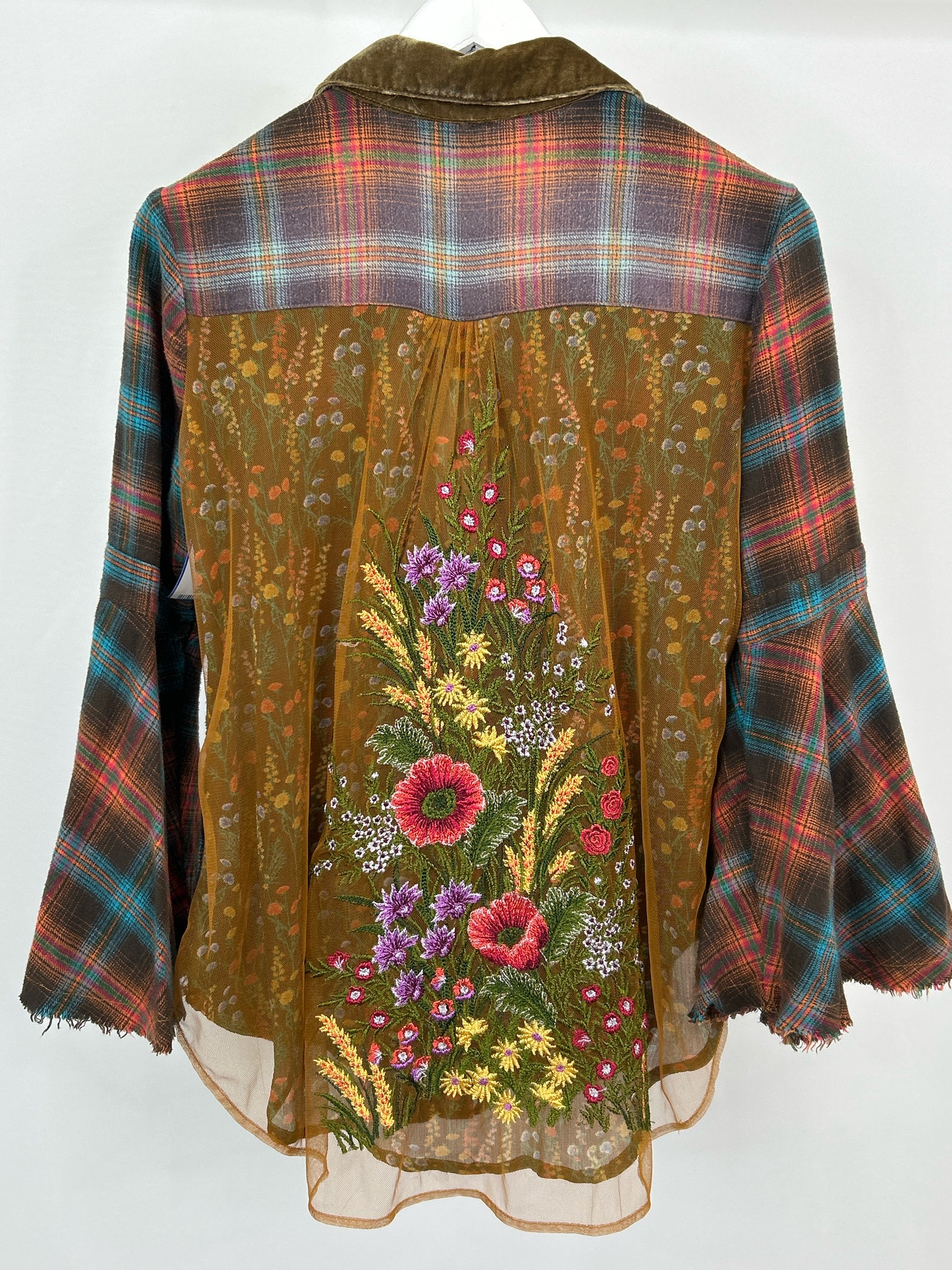 ARATTA SILENT JOURNEY Size S Brown Plaid Women Shirt