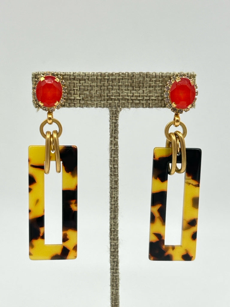 ELIZABETH COLE TORTOISE SHELL Earrings