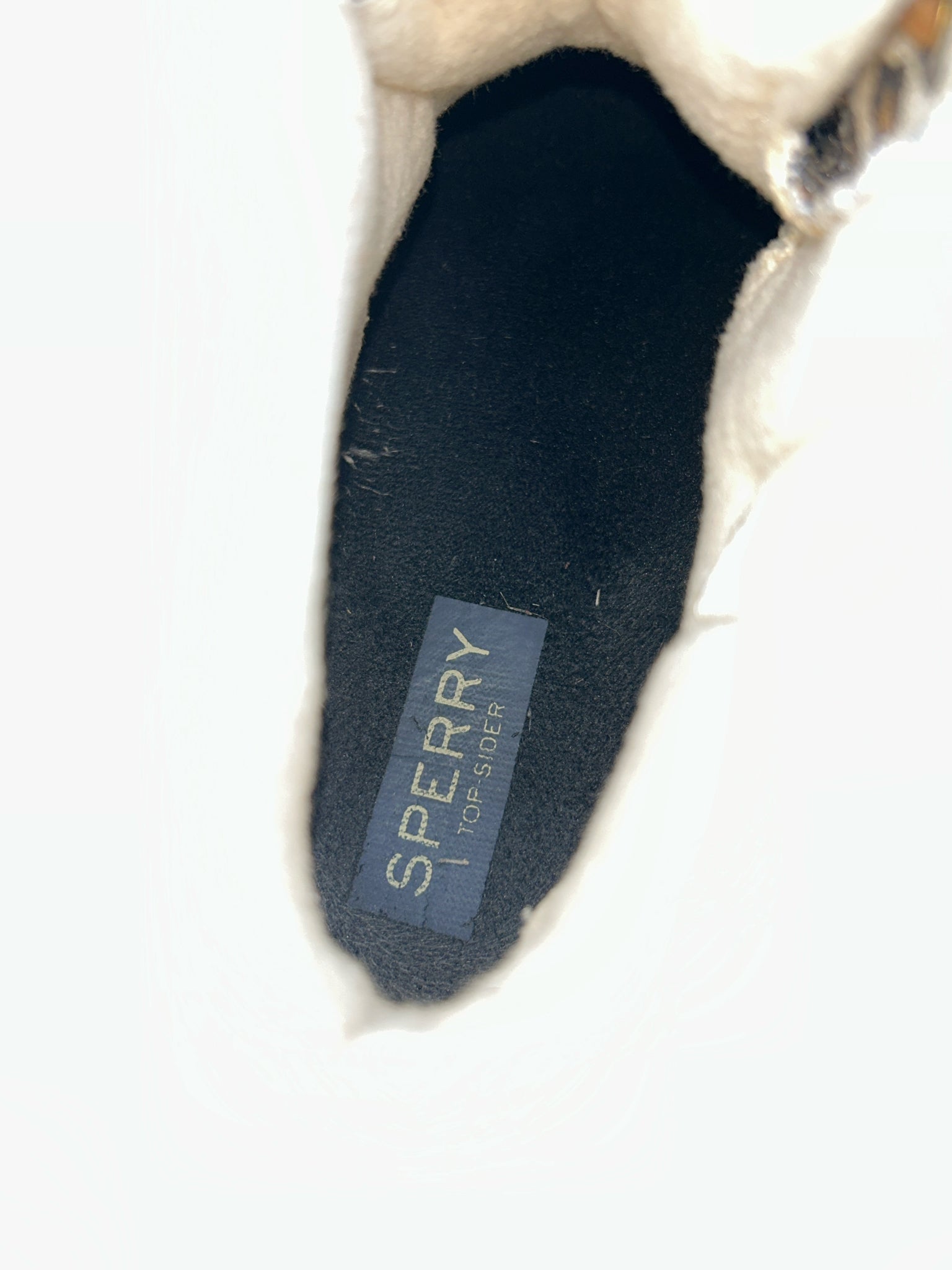 SPERRY Size 7 Tan and Black Women Rain Boots